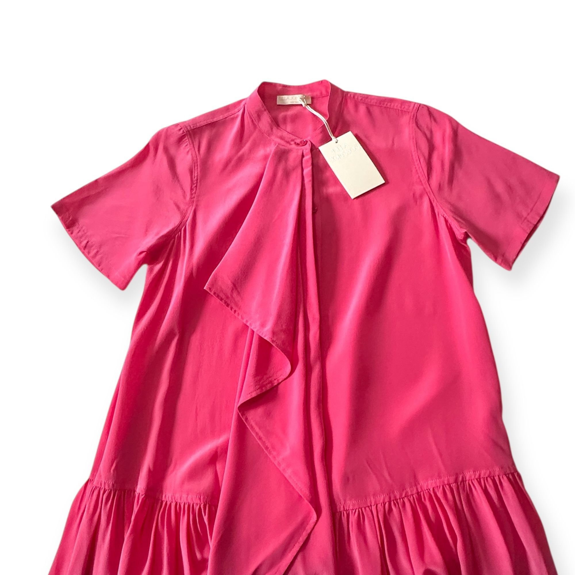 Ulla Johnson ULLA JOHNSON Adalyn Silk Mini Dress, Pink, Size 4, New with Size S / US 4 / IT 40 - 7 Thumbnail