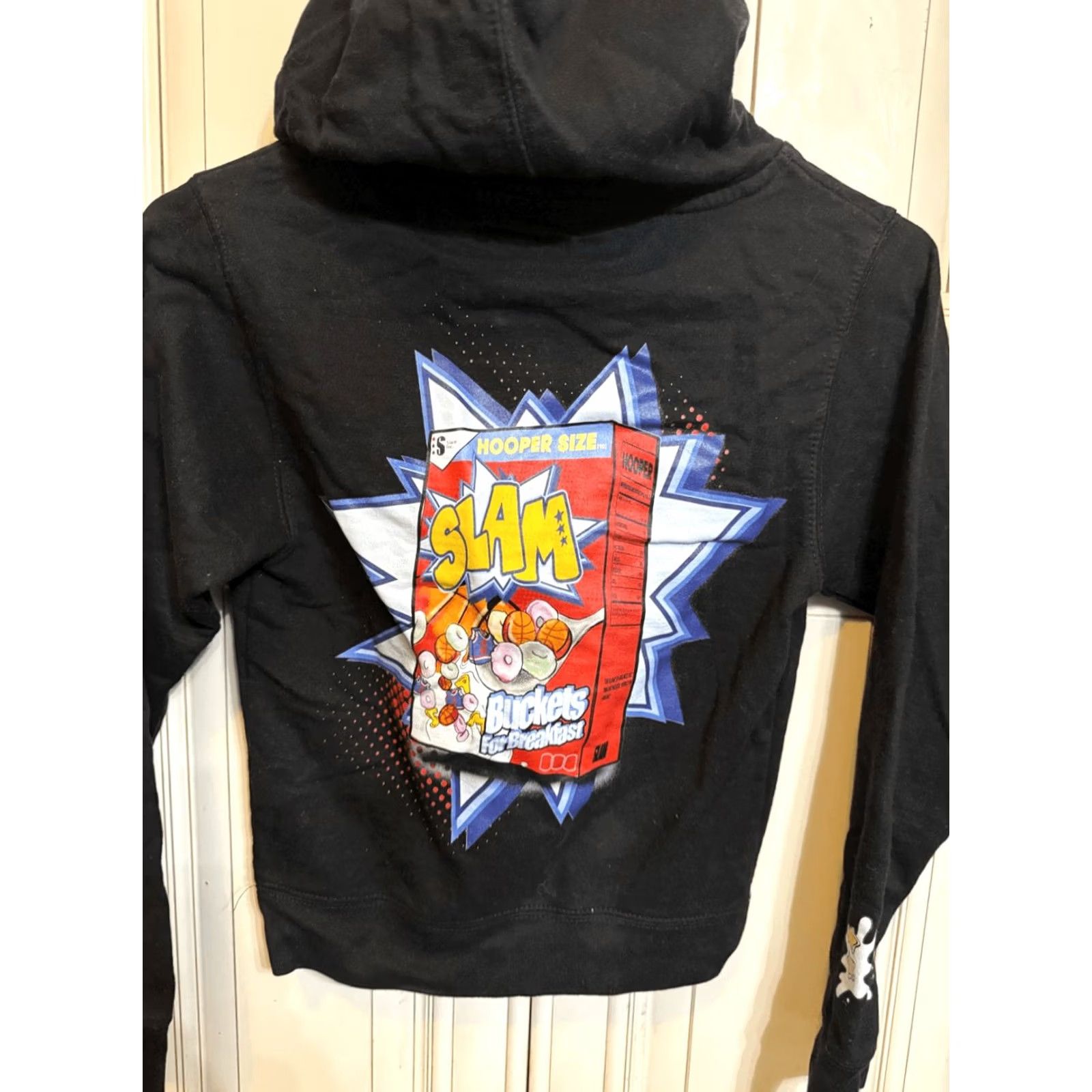 Vintage Slam Goods Unisex Hoodie For Breakfast Graphic Pullover Black Small Size US S / EU 44-46 / 1 - 3 Thumbnail