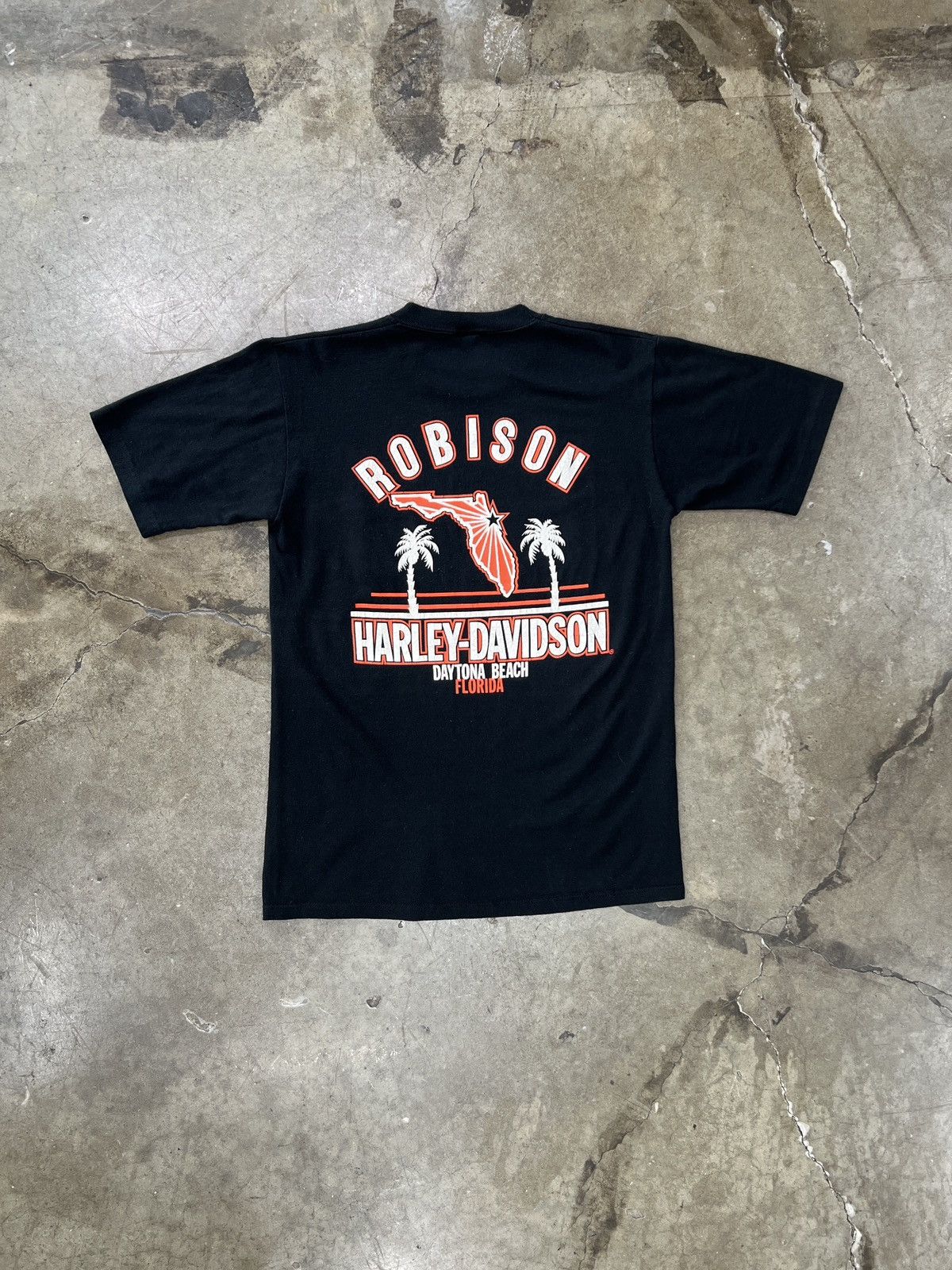 Harley Davidson Vintage Harley Davidson Daytona Beach Neon Motorcycle Medium Size US M / EU 48-50 / 2 - 5 Thumbnail