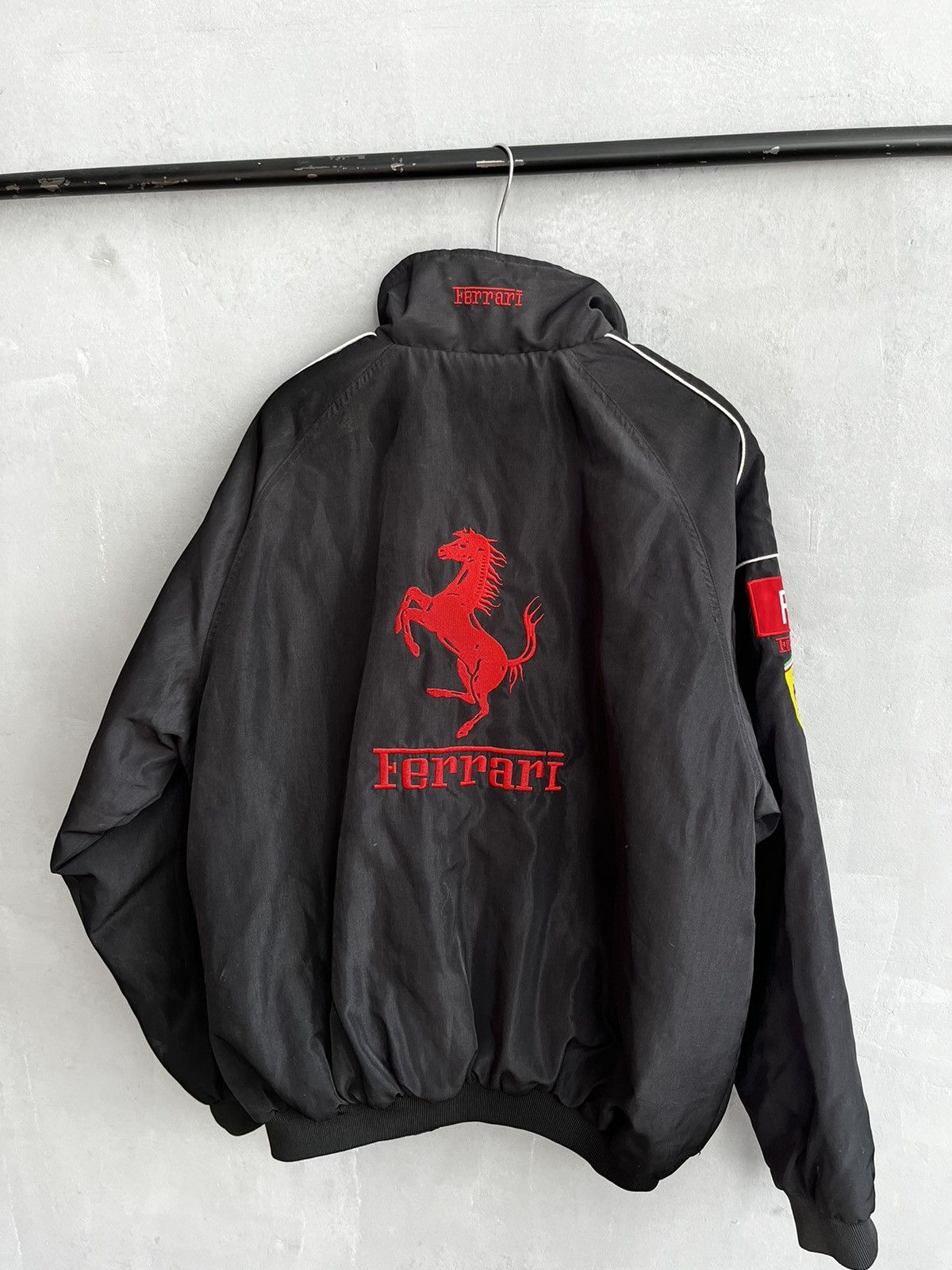 Ferrari × Vintage Vintage Ferrari Racing Bomber Jacket 90s Rare Vodafone Size US XL / EU 56 / 4 - 2 Thumbnail