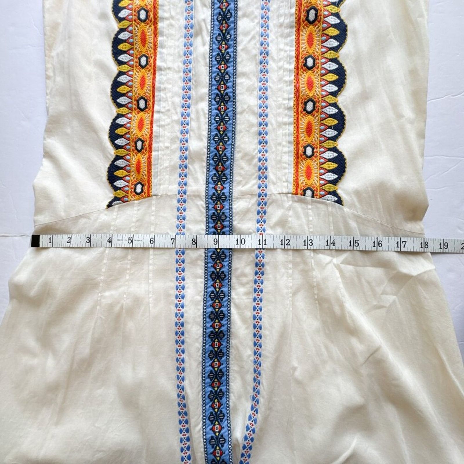 Tory Burch Tory Burch Embroidered Adriana Fit & Flare Dress Size 2 Size XS / US 0-2 / IT 36-38 - 14 Thumbnail