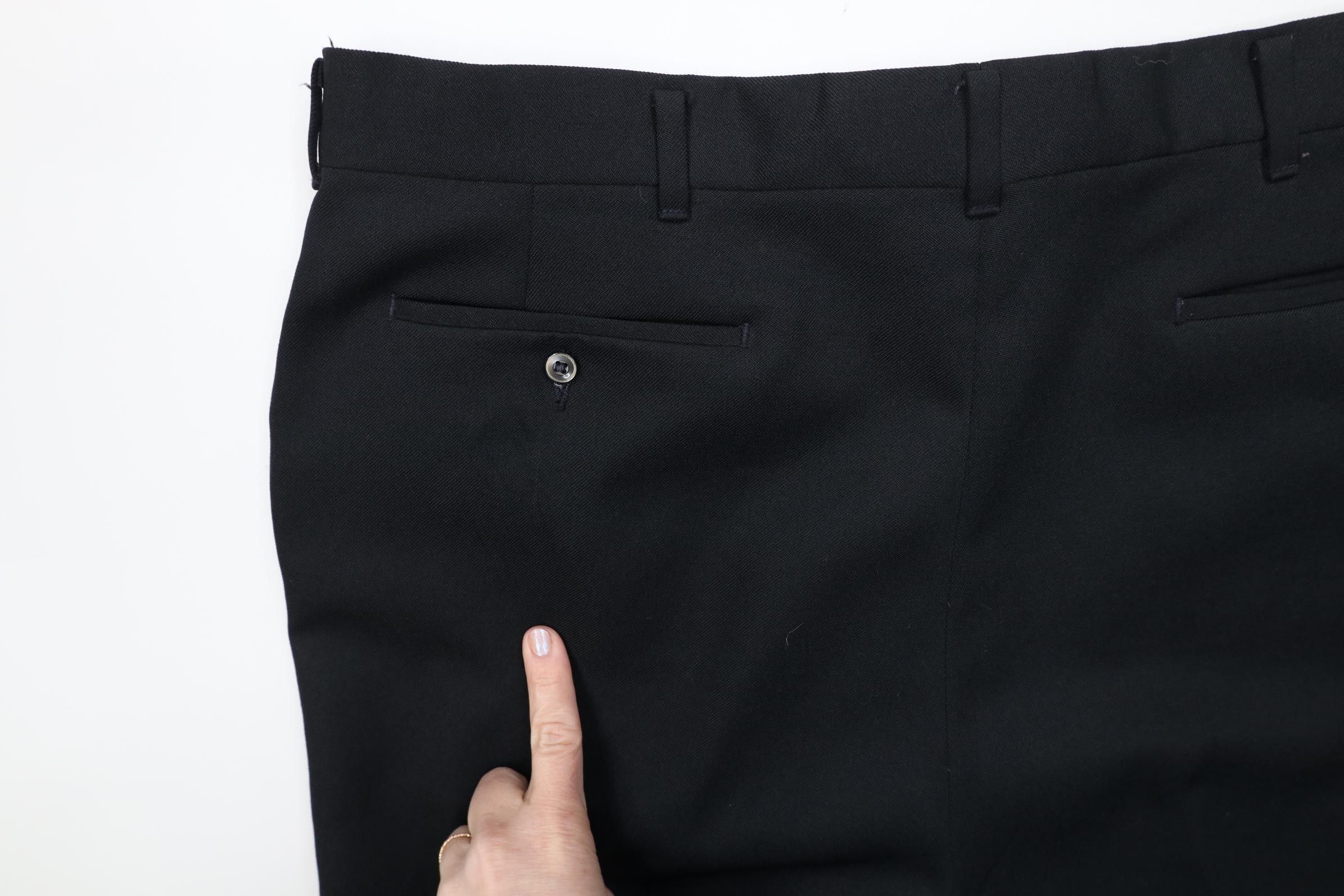 Vintage Vintage 70s Streetwear Flared Wide Leg Chino Pants Black USA Size US 38 / EU 54 - 13 Thumbnail
