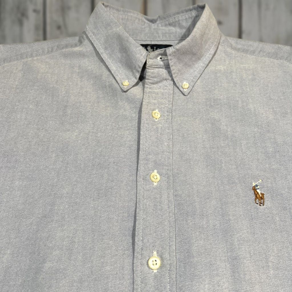 Ralph Lauren Ralph Lauren Yarmouth Oxford Shirt Men 17.5-35 Blue Button-Down Collared Classic Preppy Embroidered Size US XL / EU 56 / 4 - 1 Thumbnail
