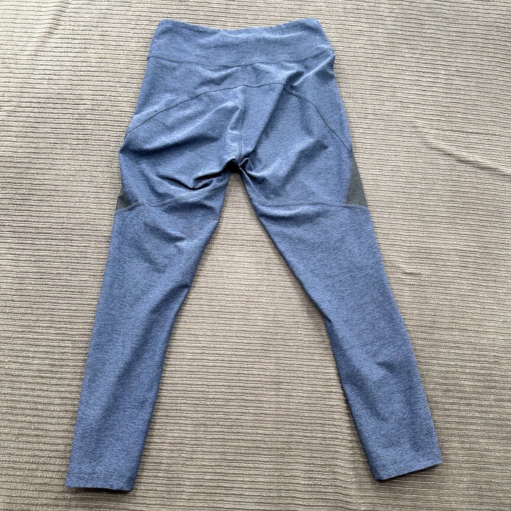 Outdoor Voices Outdoor Voices Leggings Women Size Small Blue Multicolor Polyester Cropped Activewear Running & Jogging Athletic Slim Inseam 24 in Womens Size 28" / US 6 / IT 42 - 2 Thumbnail