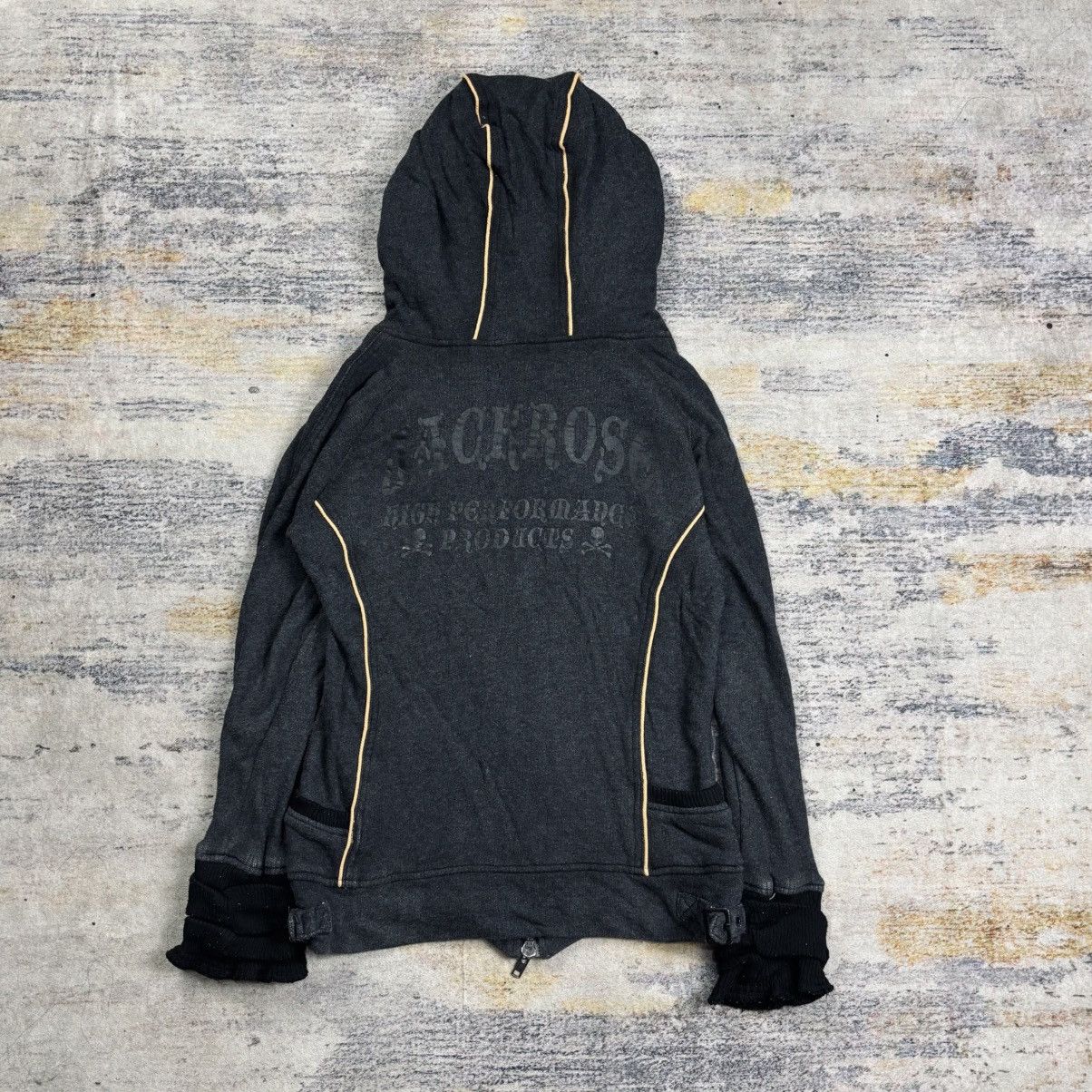 JACKROSE 2000s Jackrose - Vkei Style Extra Hand Rib Zip Hoodie Size US M / EU 48-50 / 2 - 2 Thumbnail