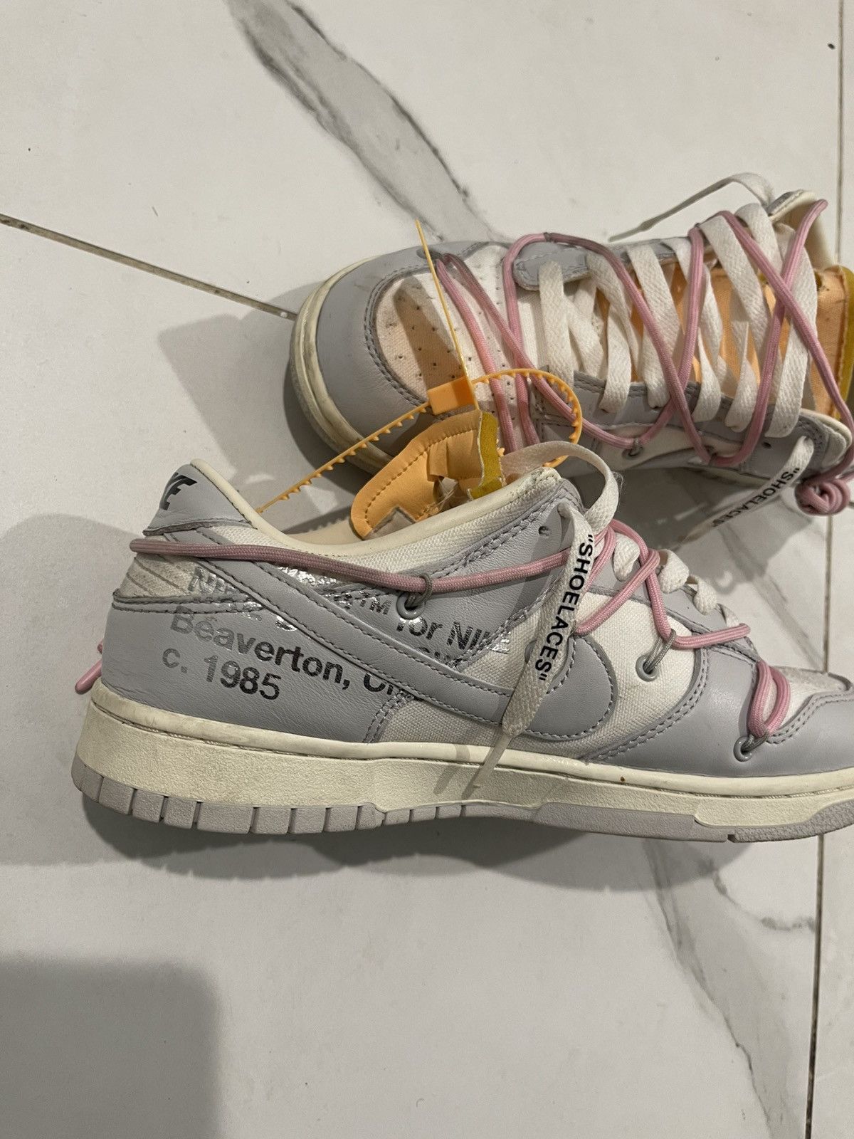 Nike × Off-White Nike x Off-white Dunk low lot 9 Size/9 Size US 9 / EU 42 - 2 Thumbnail