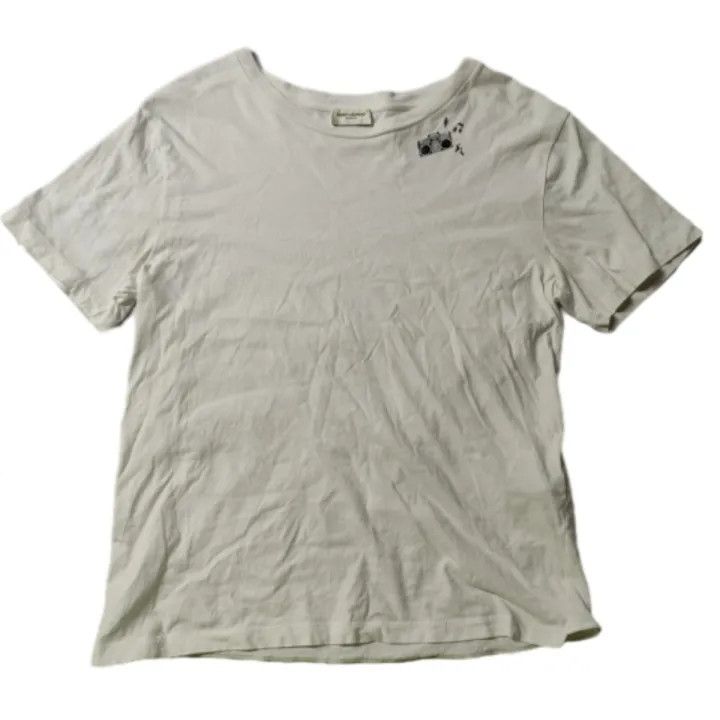 Saint Laurent Paris Saint Laurent Cotton Simple Radio Print T-Shirt Size US S / EU 44-46 / 1 - 1 Thumbnail