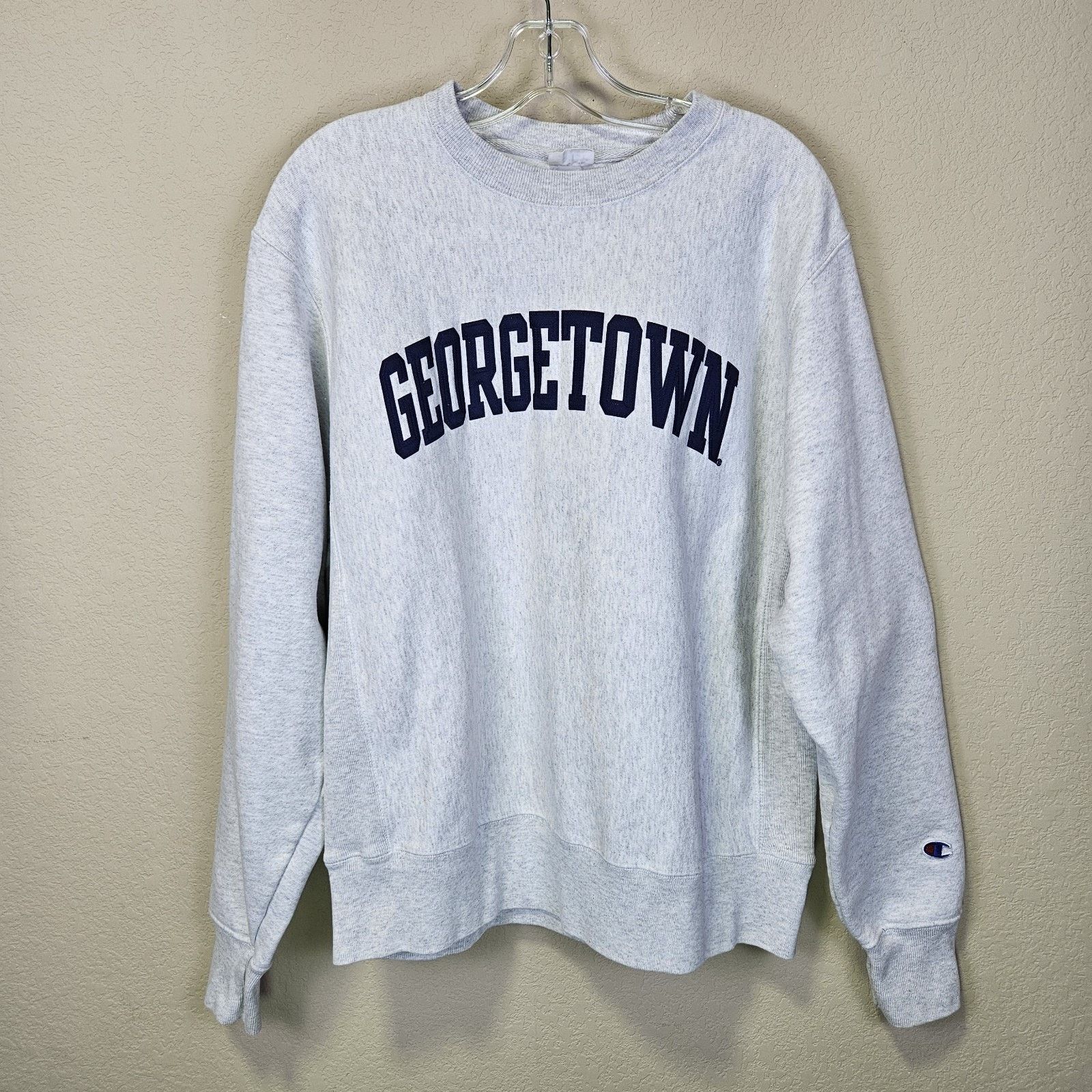 Champion VTG Champion Reverse Weave Crewneck Georgetown Sweatshirt Size US M / EU 48-50 / 2 - 1 Thumbnail