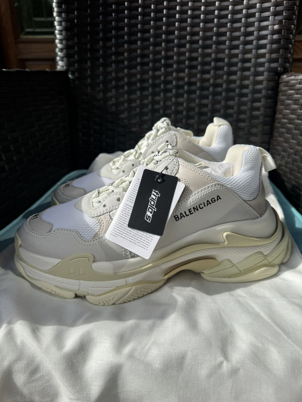 Balenciaga Balenciaga Triple S cream | Grailed