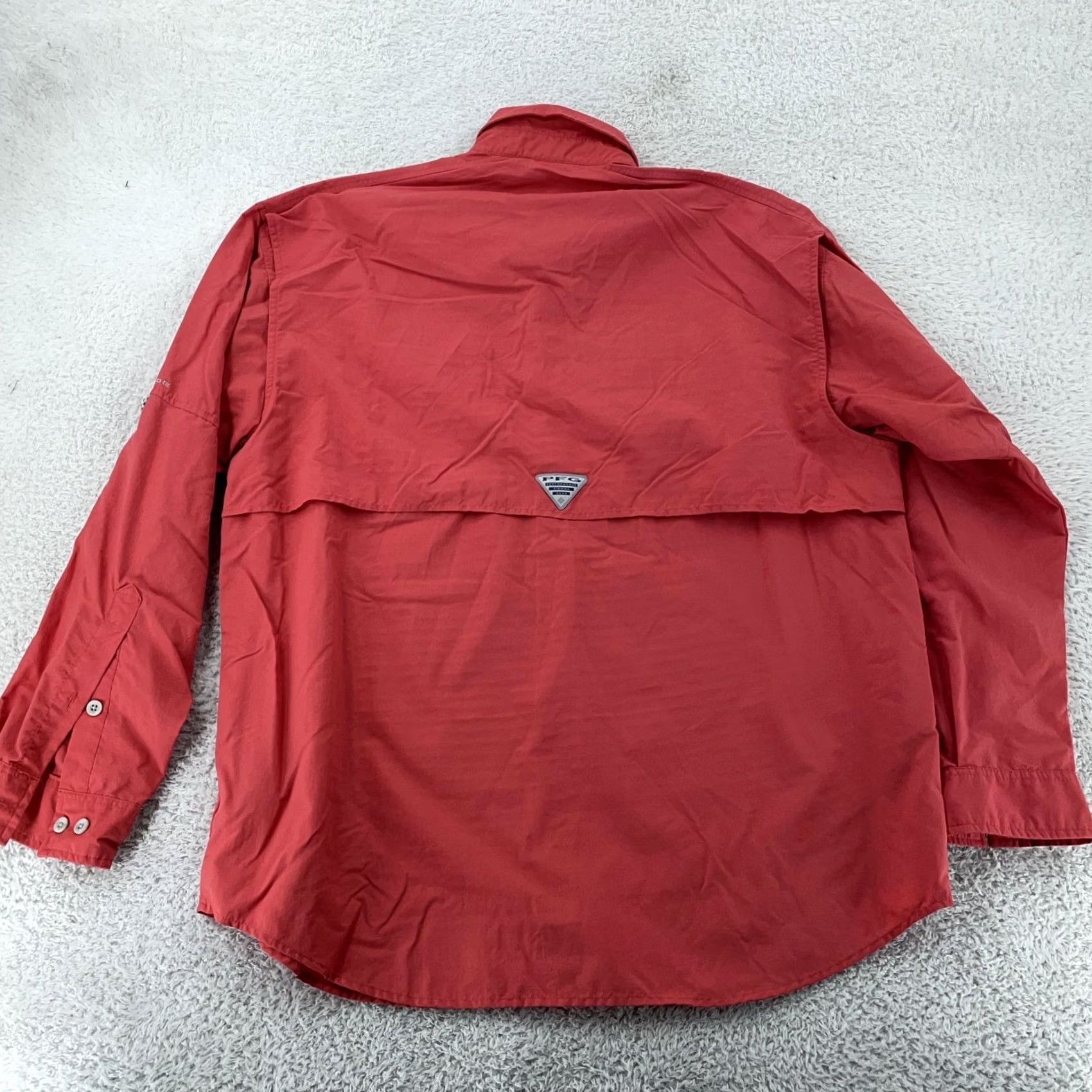 Vintage Columbia PFG Bahama II Fishing Shirt Mens Large Red Long Sleeve Button Down Size US L / EU 52-54 / 3 - 3 Thumbnail