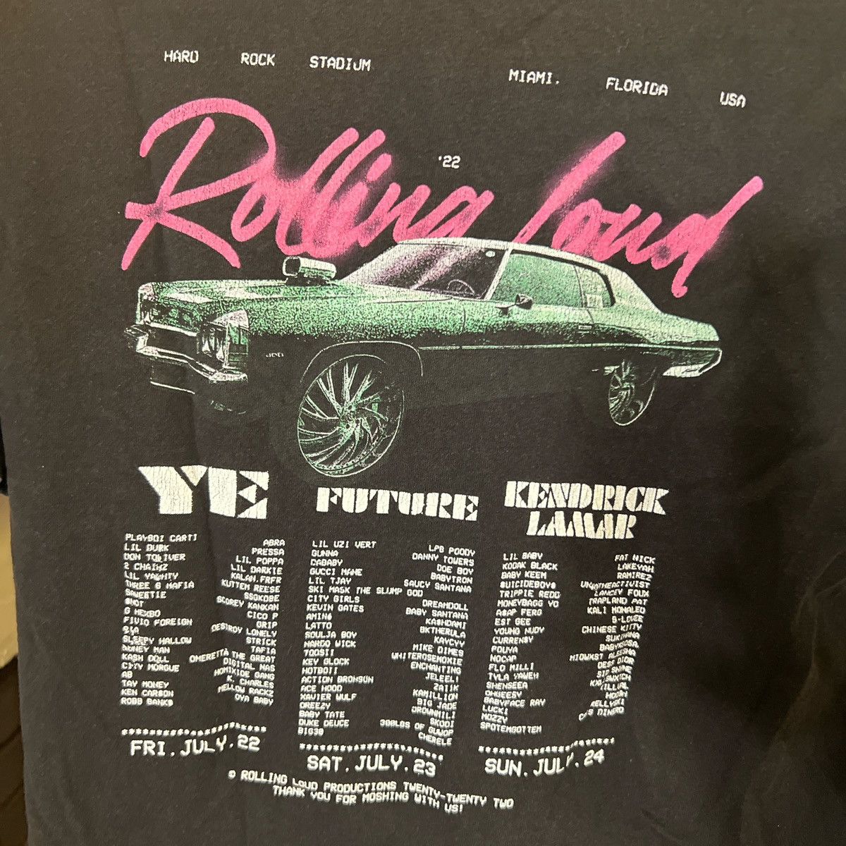 Rolling Loud Rolling Loud Miami 2022 T-Shirt Size US S / EU 44-46 / 1 - 3 Thumbnail