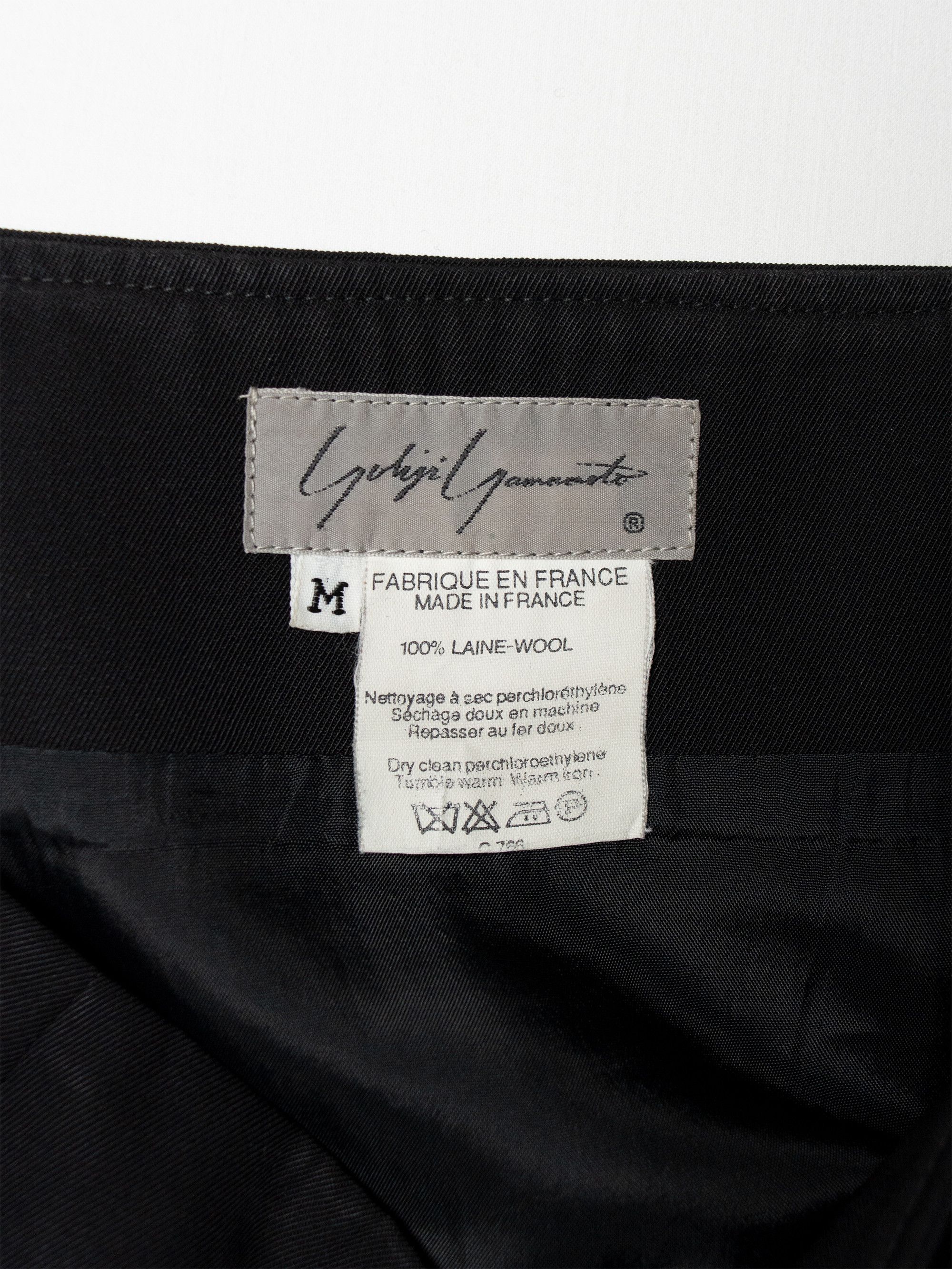 Yohji Yamamoto Yohji Yamamoto 80's / 90's wool skirt with side buttons Size 29" - 6 Thumbnail