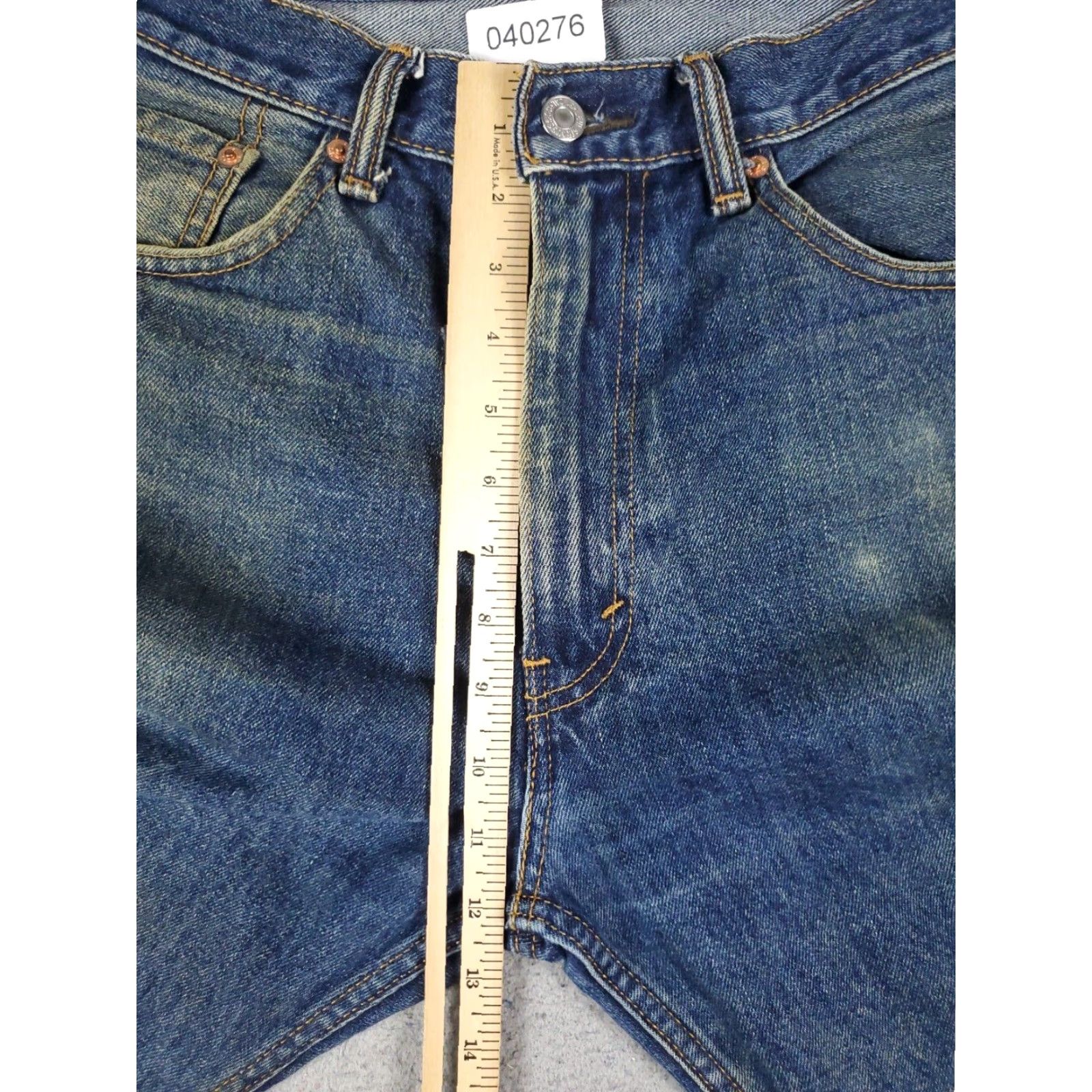 Levi's Mens Levis 505 Blue Jeans 36x32 Extra Large XL Casual Straight Leg Denim Pants Size US 36 / EU 52 - 3 Thumbnail