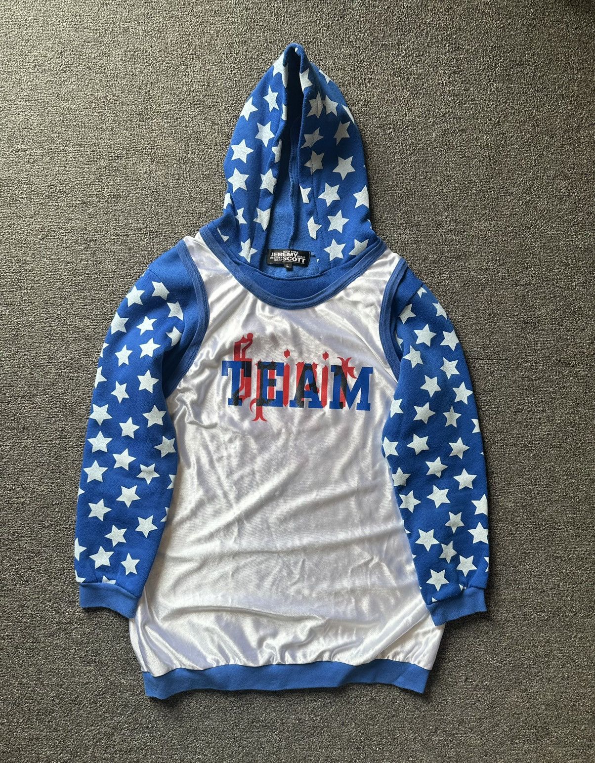 トップス Jeremy Scott logo paint art hoodie shirt トップス Jeremy Scott logo paint art hoodie shirt トップス