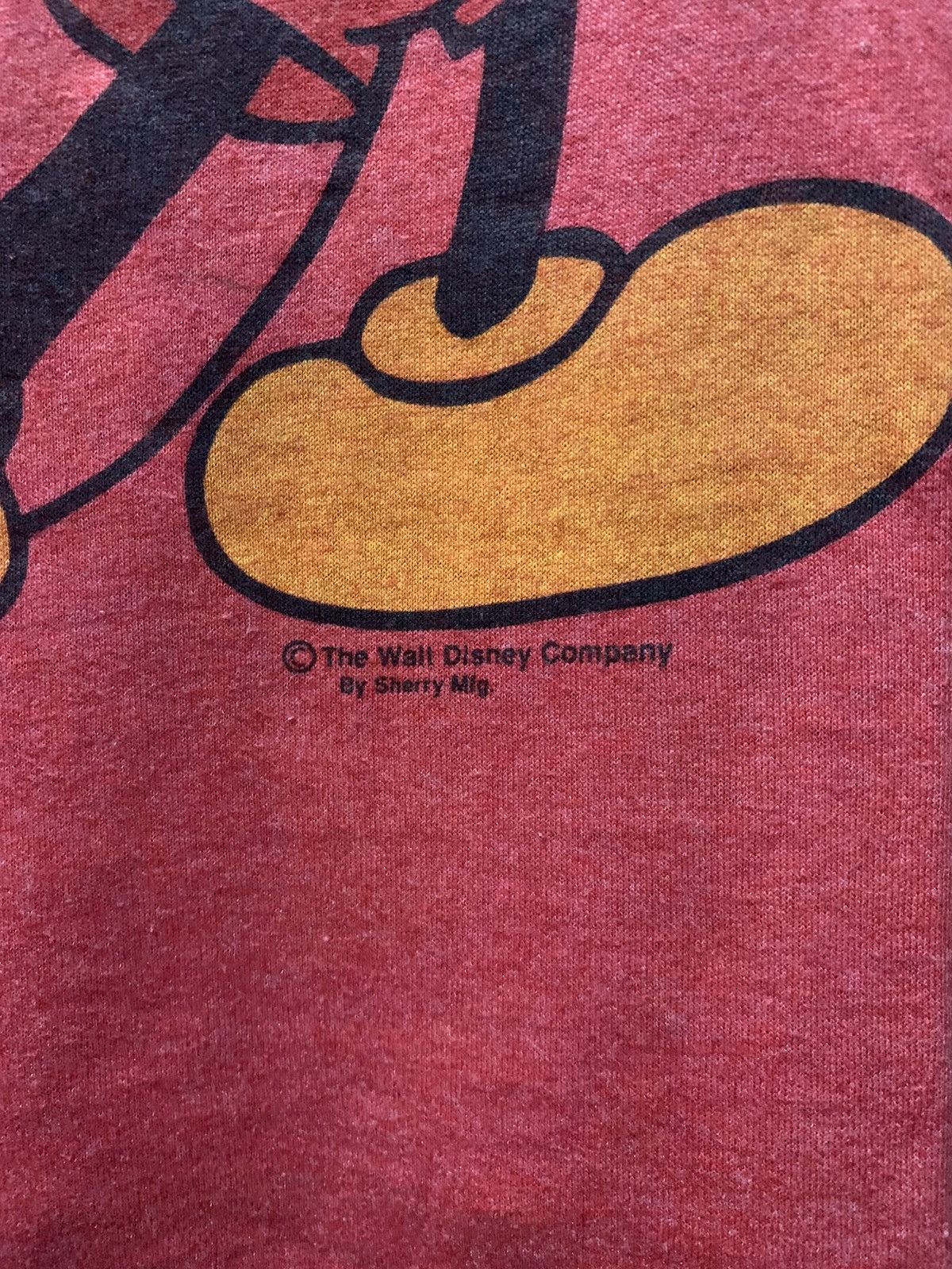 Disney Vintage 80's MICKEY MOUSE V-Neck Size US L / EU 52-54 / 3 - 3 Thumbnail