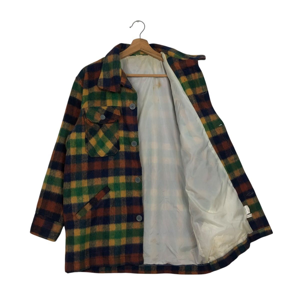 Japanese Brand 🔥VINTAGE WOOL CHORE JACKET TARTAN UNBRANDED ISSEY MIYAKE Size US M / EU 48-50 / 2 - 13 Thumbnail