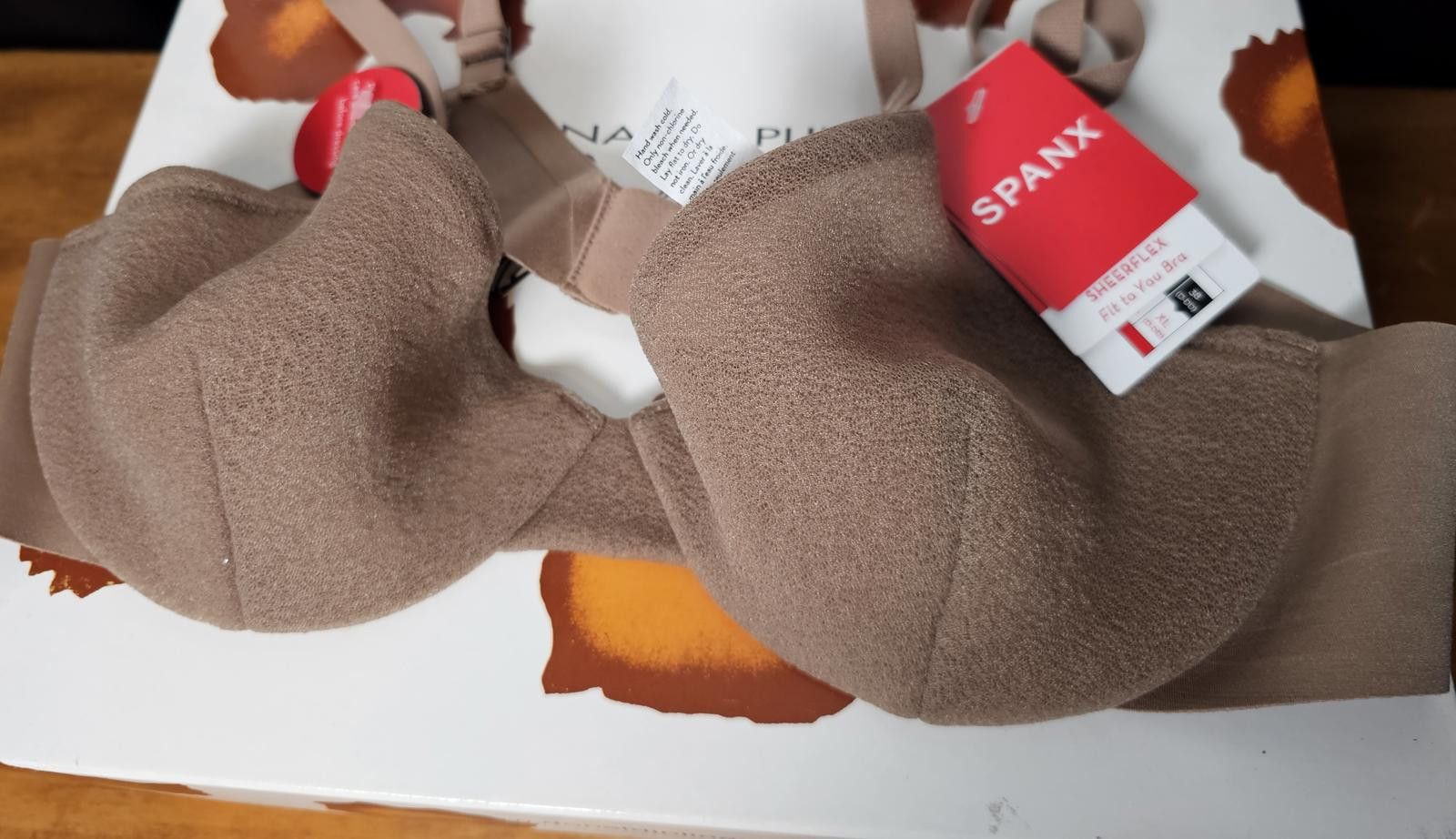 Domenico Spano NWT Spanx Bra Brown Sheer Womens Size S D-DD Size ONE SIZE - 2 Thumbnail