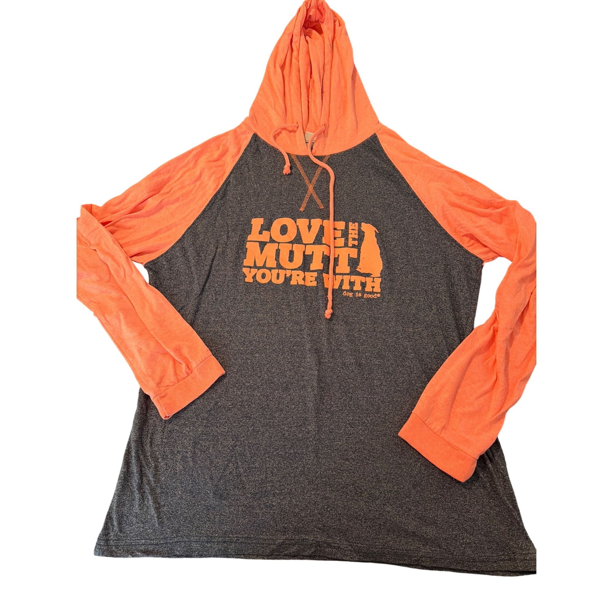 Other Dog Is Good Hoodie Love The Mutt Youre With Blue Coral Ragla Size XL / US 12-14 / IT 48-50 - 1 Thumbnail
