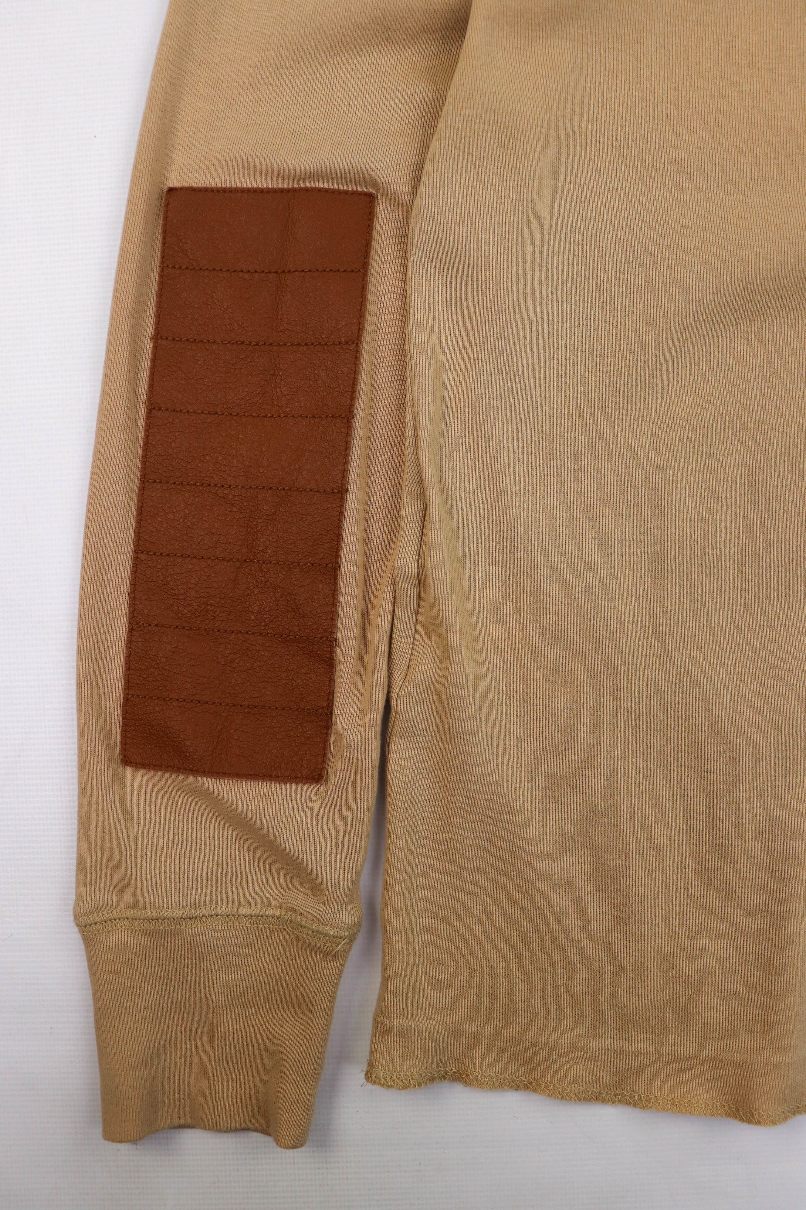 Polo Ralph Lauren Polo Ralph Lauren Beige Leather Elbow Patches Long Sleeve Size US L / EU 52-54 / 3 - 9 Thumbnail