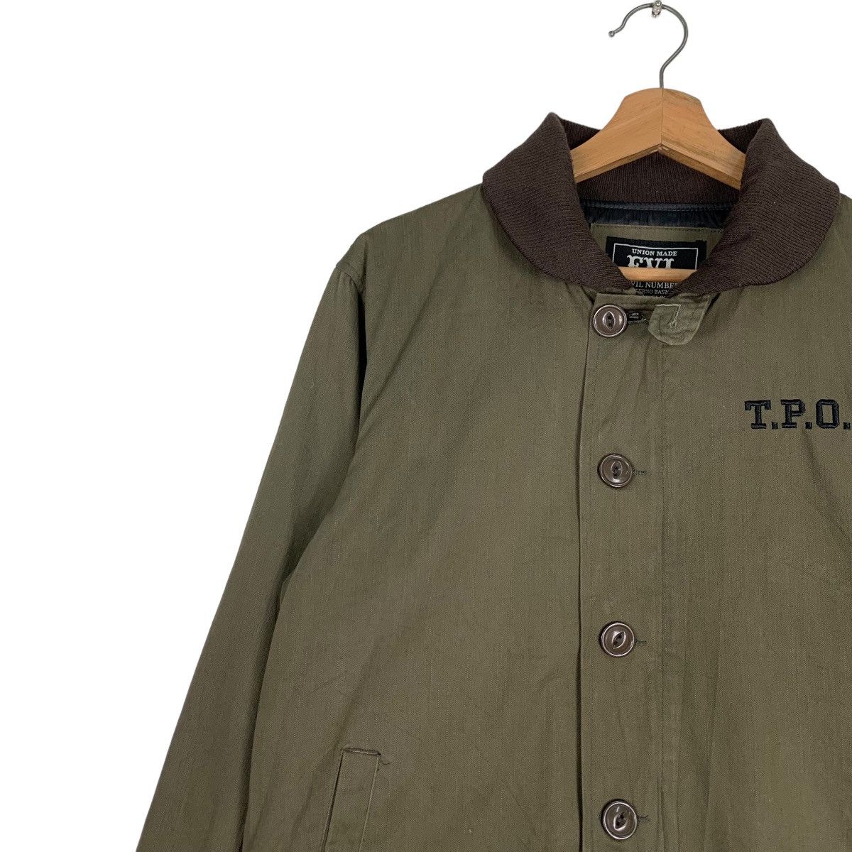 Japanese Brand EVIL NUMBER Embroidey Big Logo Barn Jacket #0481-C22 Size US M / EU 48-50 / 2 - 6 Thumbnail