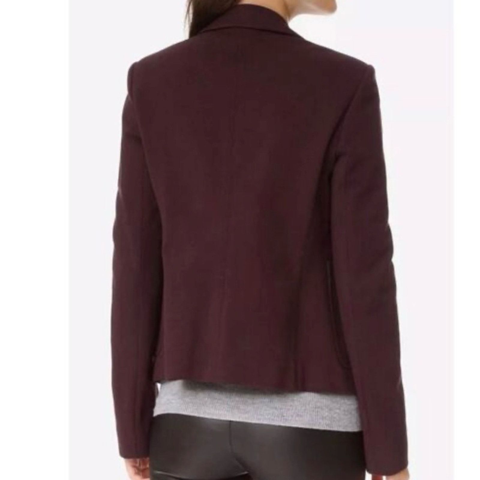 Theory THEORY Jontia K Blazer, Garnet Burgundy, Size 2 Size XS / US 0-2 / IT 36-38 - 2 Thumbnail