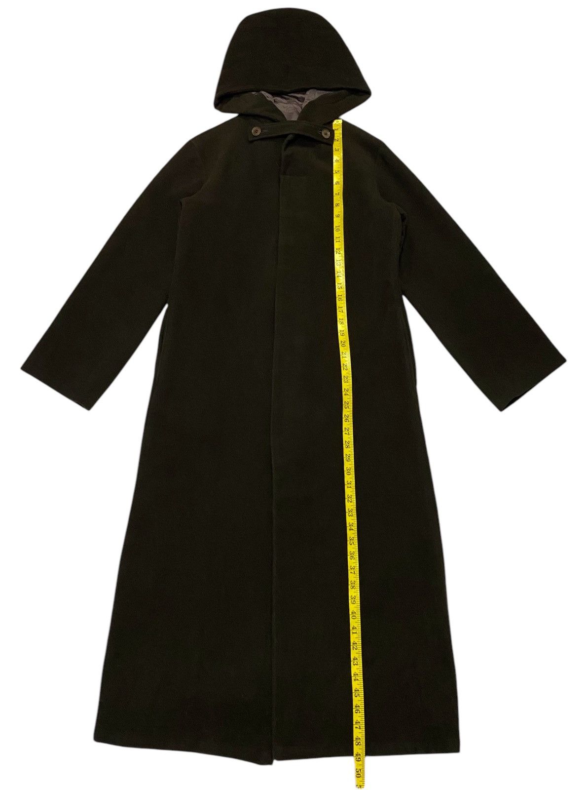 Yohji Yamamoto Y’s Yohji Yamamoto Wool Hoodie Long Coats Size L / US 10 / IT 46 - 13 Thumbnail