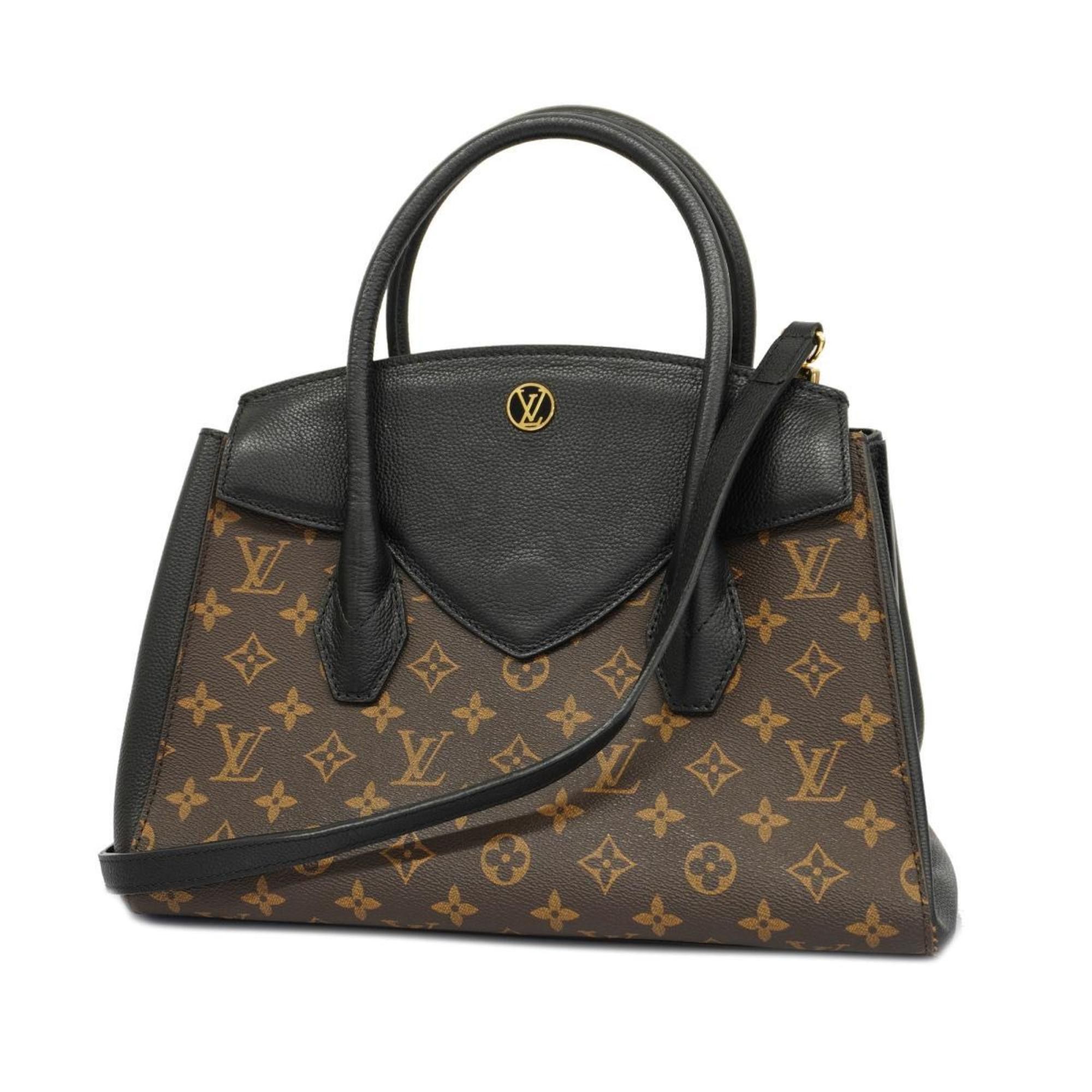 image of Louis Vuitton Handbag Monogram Florine M42269 Brown Black Ladies, Women's