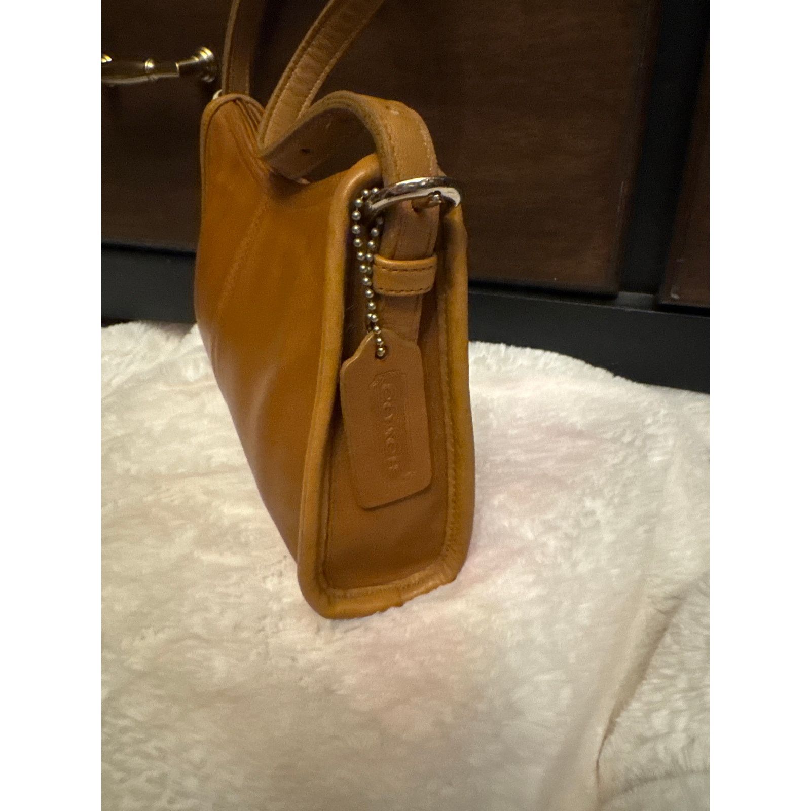 Coach Coach Mini Shoulder Bag / Swing Zip British Tan Brown Size ONE SIZE - 4 Thumbnail