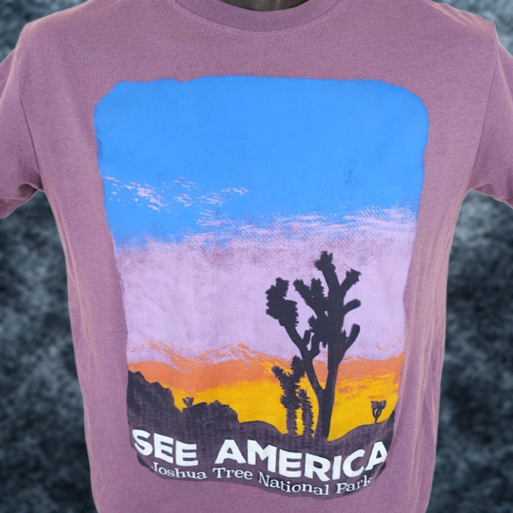 Vintage Joshua Tree National Park T Shirt Womens XS Purple Crop Top Nature Tee Size XS / US 0-2 / IT 36-38 - 1 Thumbnail