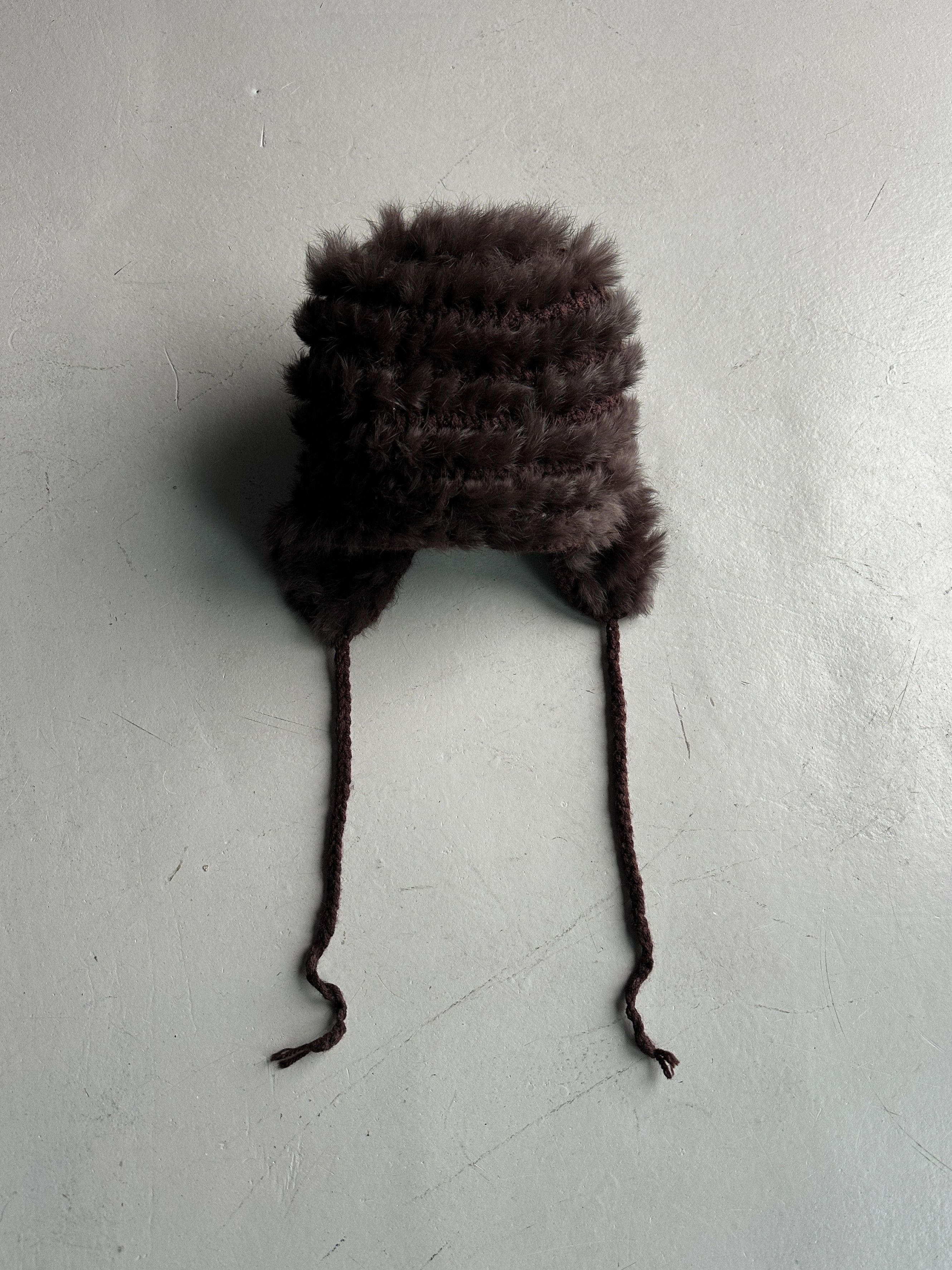 Other 1970s RABBIT FUR HAT Size ONE SIZE - 2 Thumbnail
