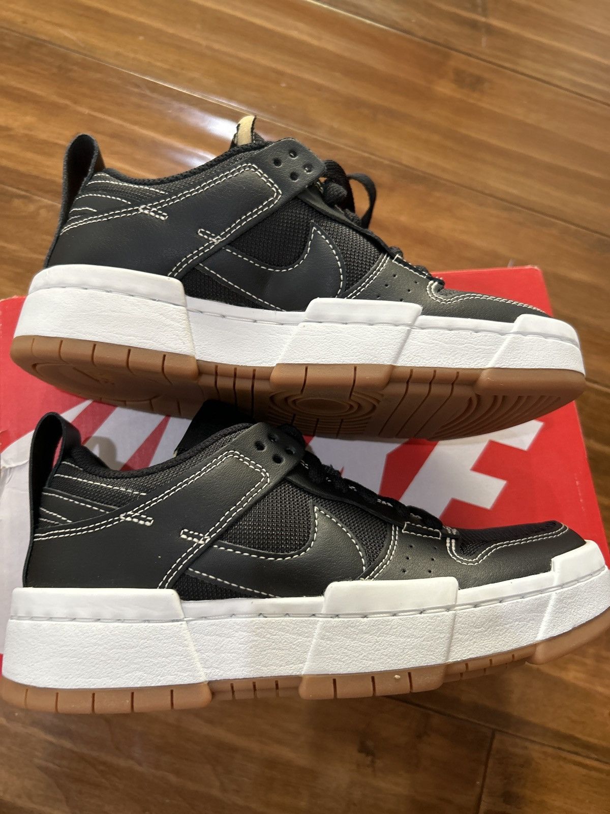 Nike Nike Dunk Low Disrupt Black Gum (Women’s) Black Size 5 Size US 5 / IT 35 - 2 Thumbnail