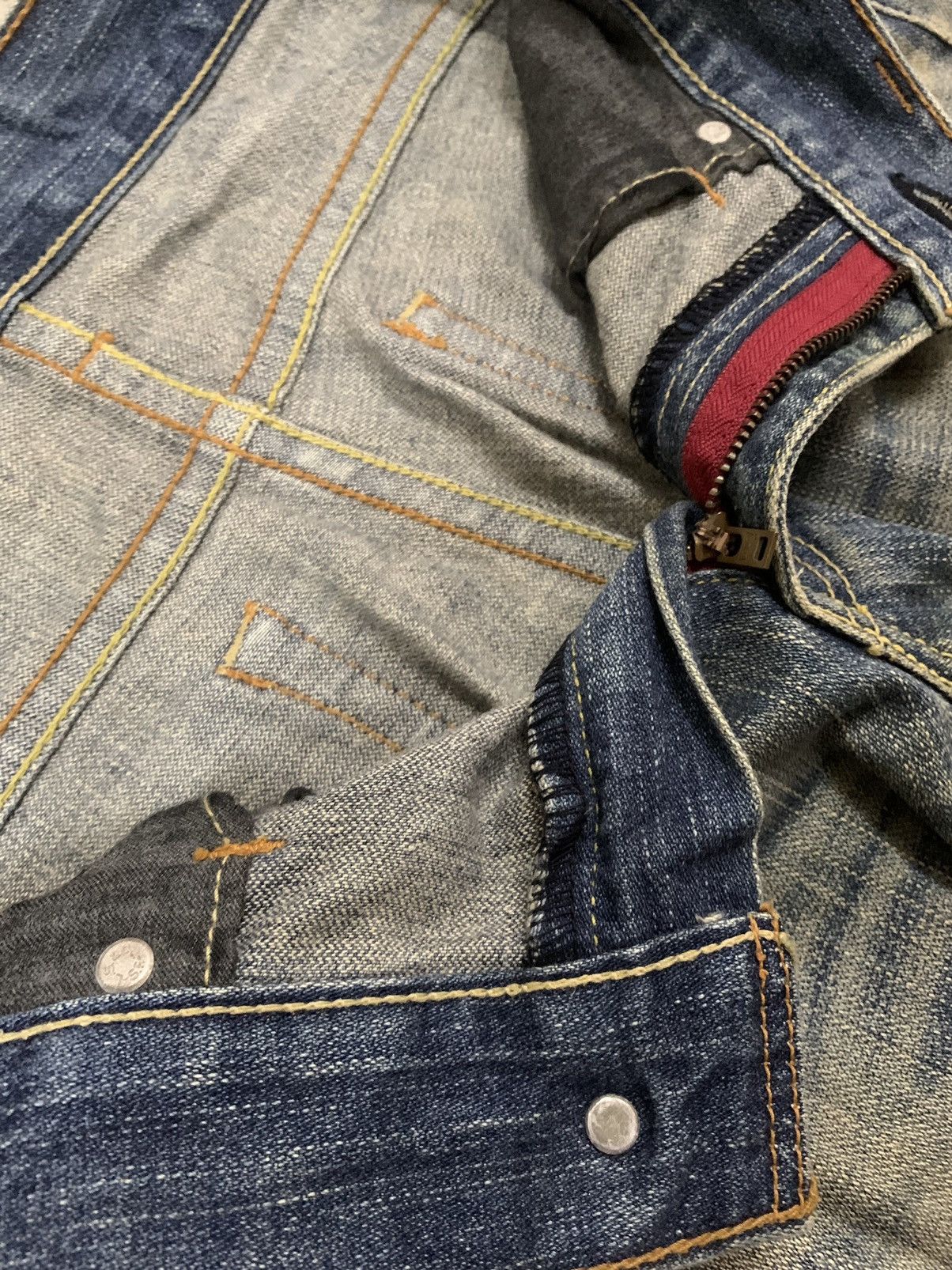 Levi's Vintage 90s Levis 707 Mud Wash Flare Bootcut Cargo Jeans Size US 32 / EU 48 - 20 Thumbnail