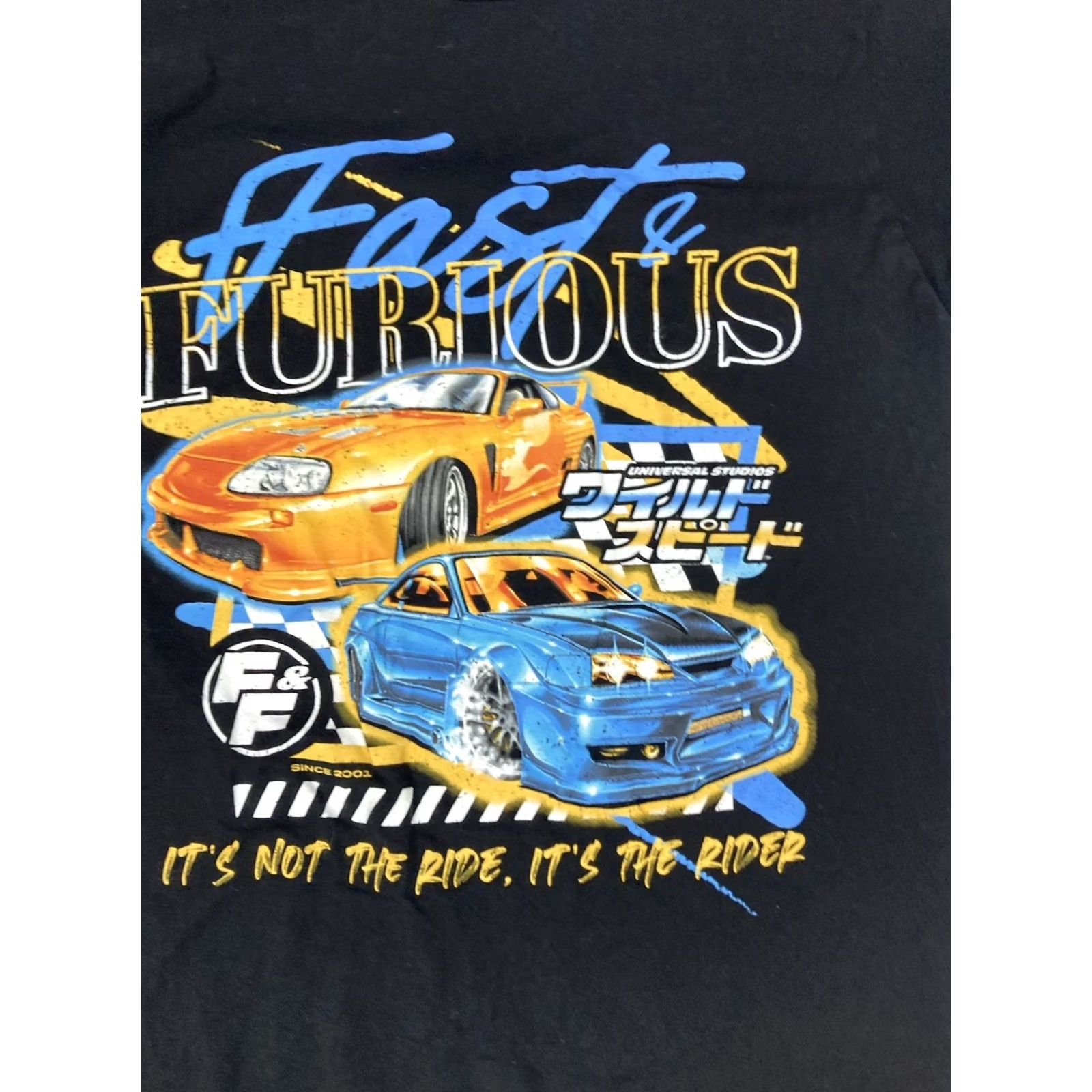 Vintage Fast & Furious T-Shirt Men Small Black It's Not The Ride It's The Rider Movie Size US S / EU 44-46 / 1 - 2 Thumbnail