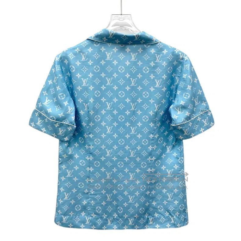 Louis Vuitton Louis Vuitton Light blue presbyopic full print mulberry si Size XS / US 0-2 / IT 36-38 - 2 Thumbnail