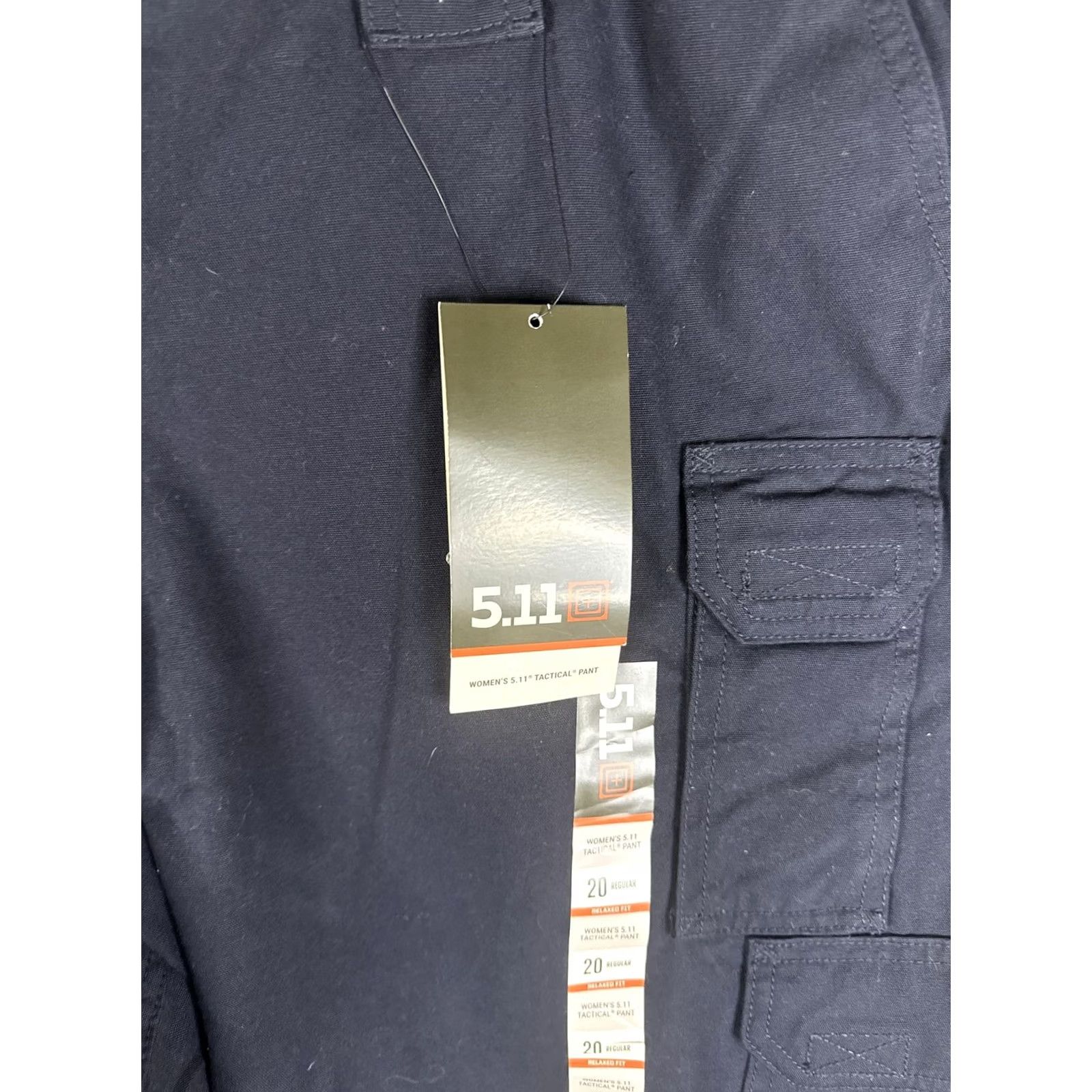 Vintage 5.11 Tactical Pants Womens 20 Regular Navy Cargo Workwear Elastic Waist Pockets Utility Cargo Pants Womens 5.11 Tactical Size 42" / US 20 - 4 Thumbnail