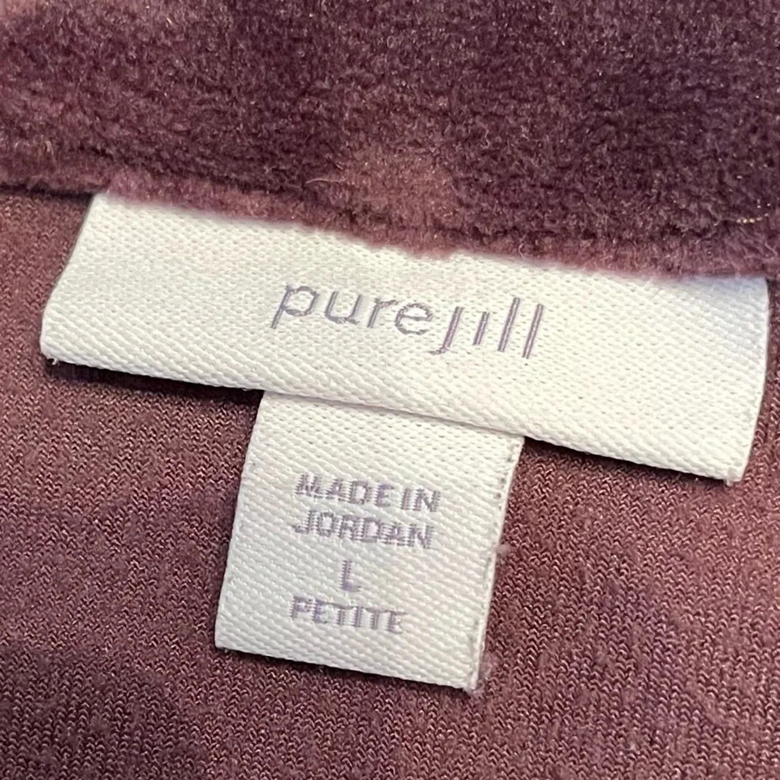 J. Jill J. Jill soft crushed velvet dropped shoulder top, size Large Size L / US 10 / IT 46 - 4 Thumbnail