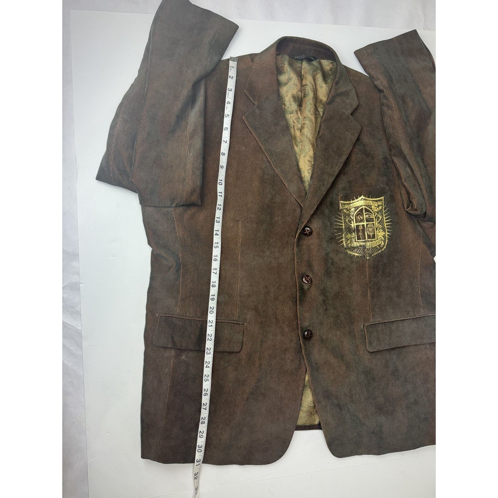 Other Rizzoli Uomo Corduroy Blazer 46 Brown Victory Outreach Size 46S - 4 Thumbnail