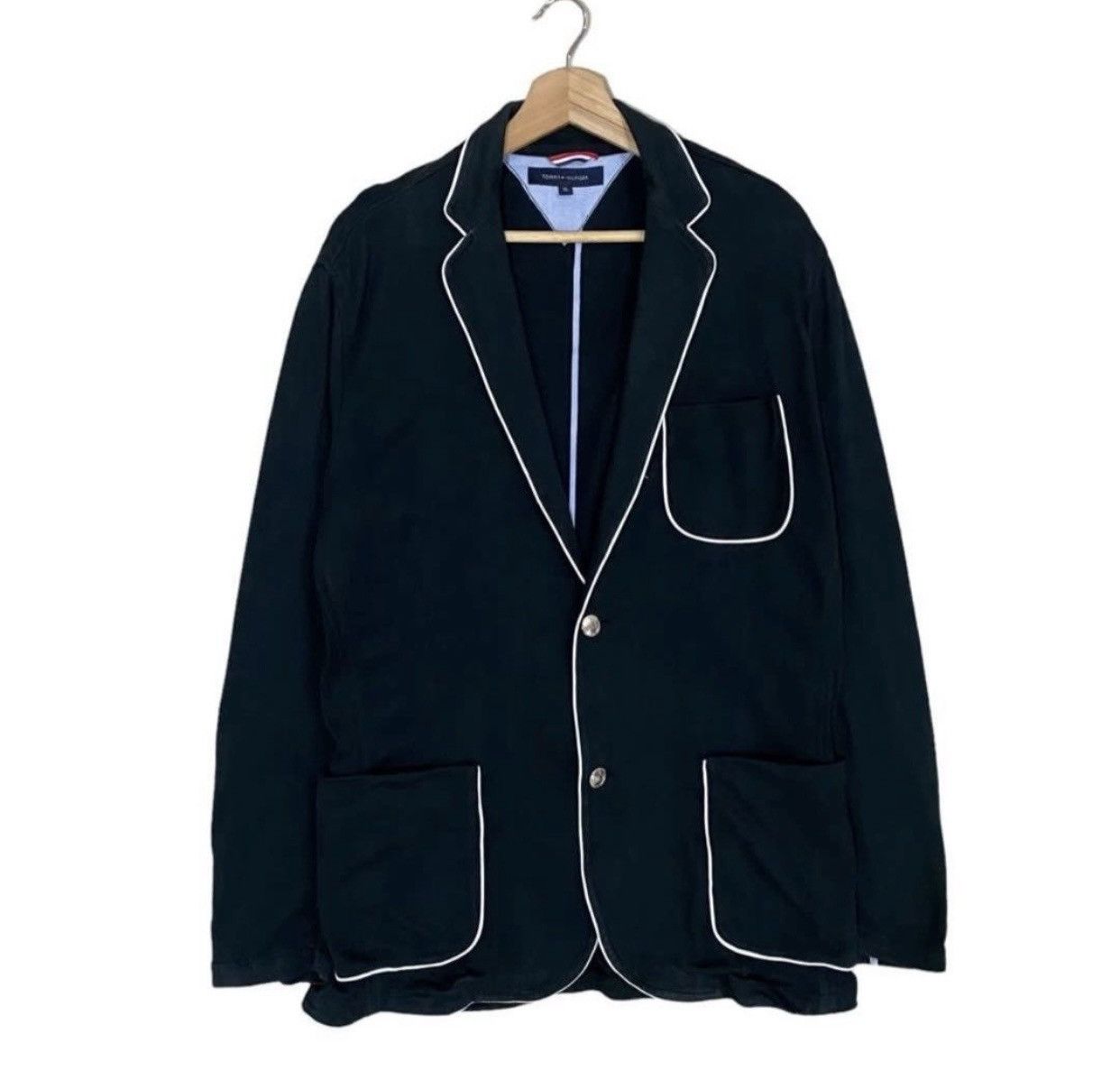 Tommy Hilfiger 🌟TOMMY HILFIGER WHITE MARK CASUAL COATS BLAZER Size US M / EU 48-50 / 2 - 2 Thumbnail