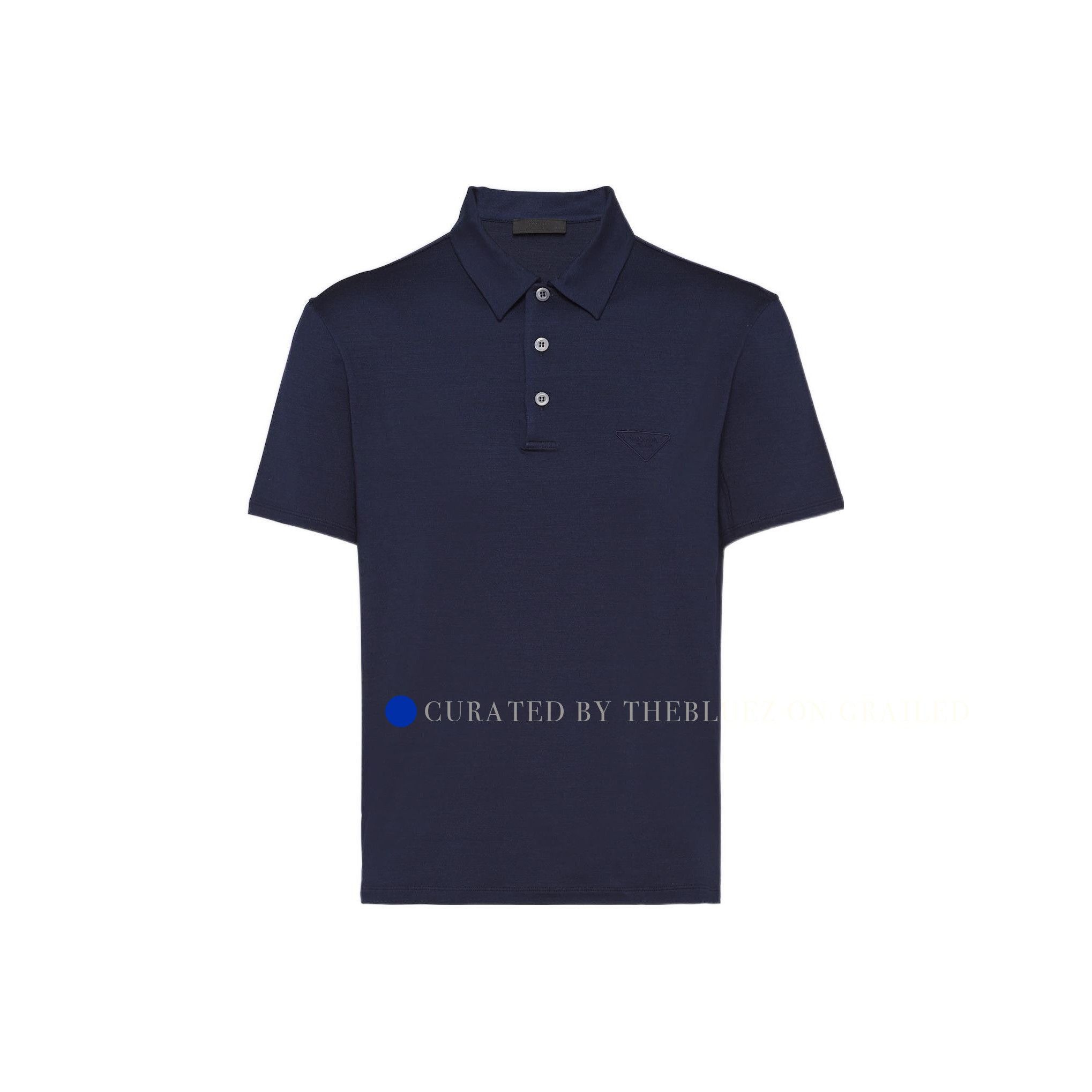 Prada Blue Short-Sleeve Polo Shirt Size US S / EU 44-46 / 1 - 1 Preview