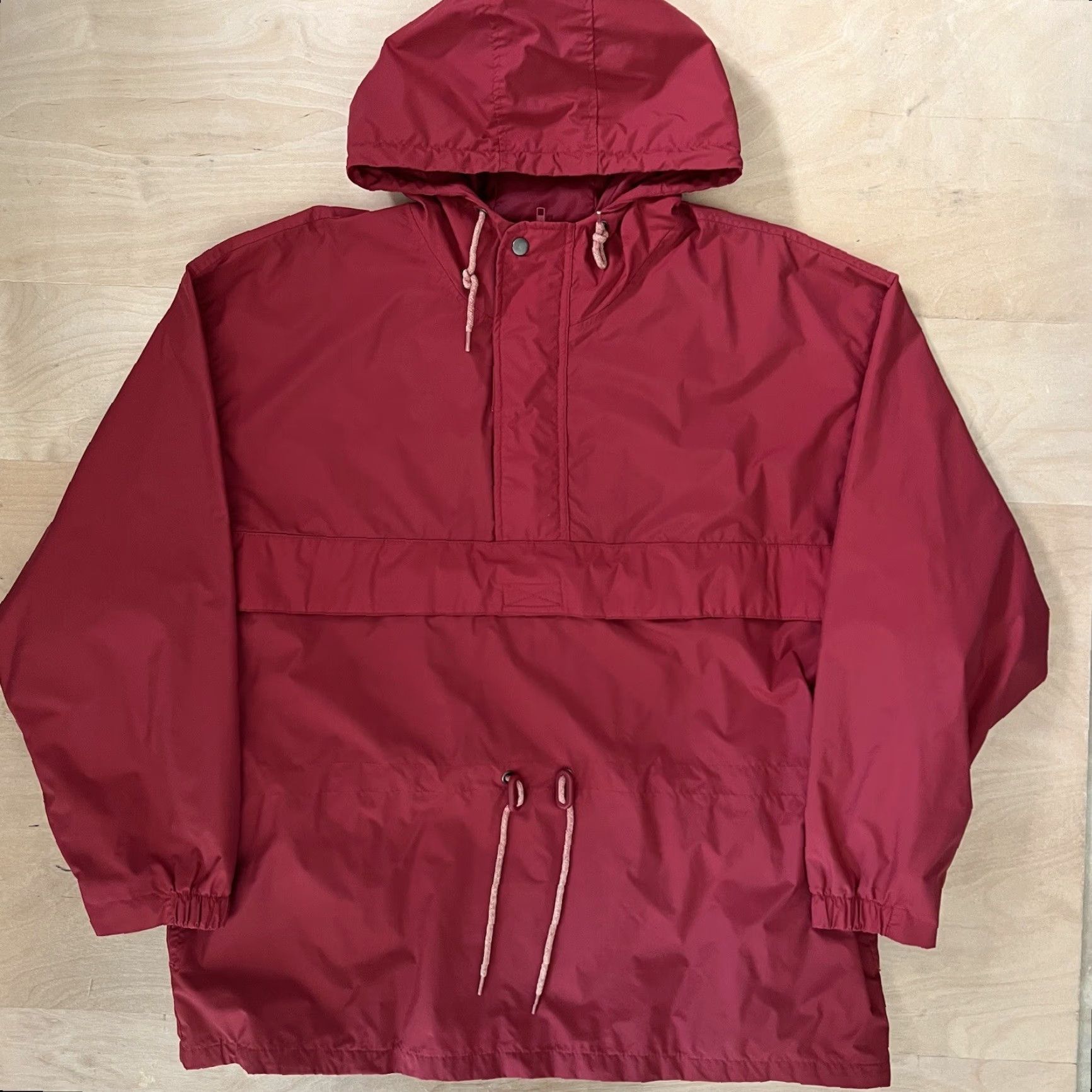 Gap VINTAGE Gap Anorak Jacket Windbreaker Nylon Red Large Men's Zip Size US L / EU 52-54 / 3 - 2 Thumbnail