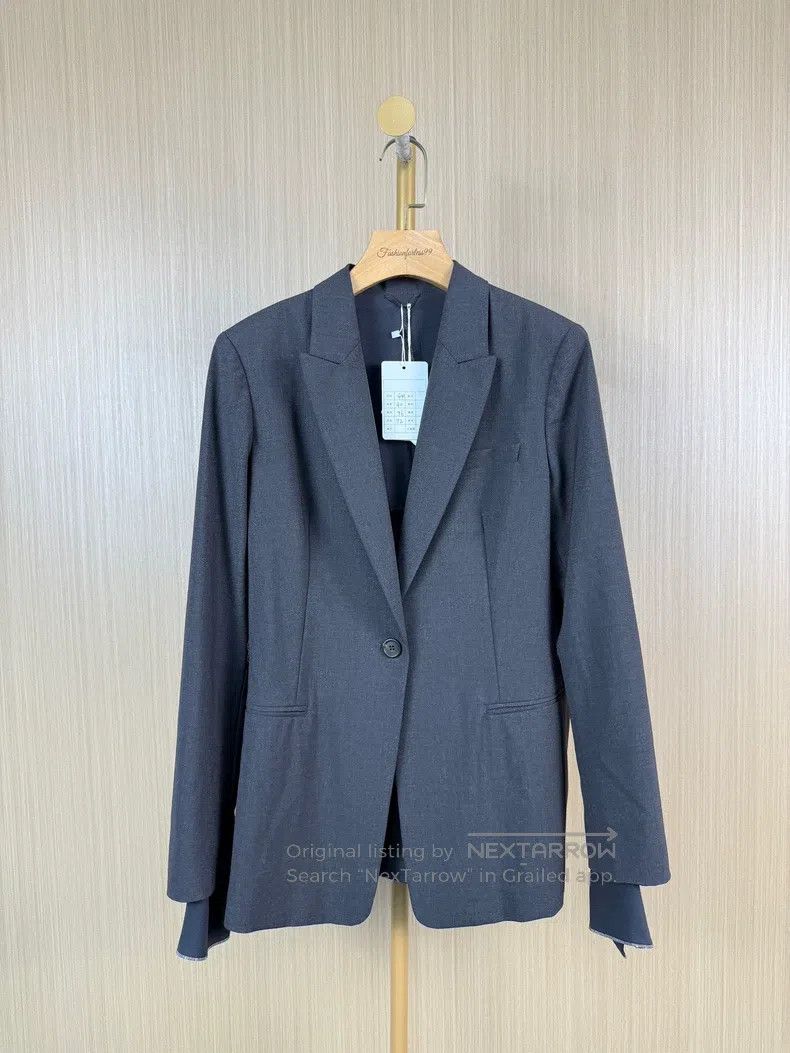 Brunello Cucinelli Brunello Cucinelli Thin wool blazer Size 44L - 1 Thumbnail