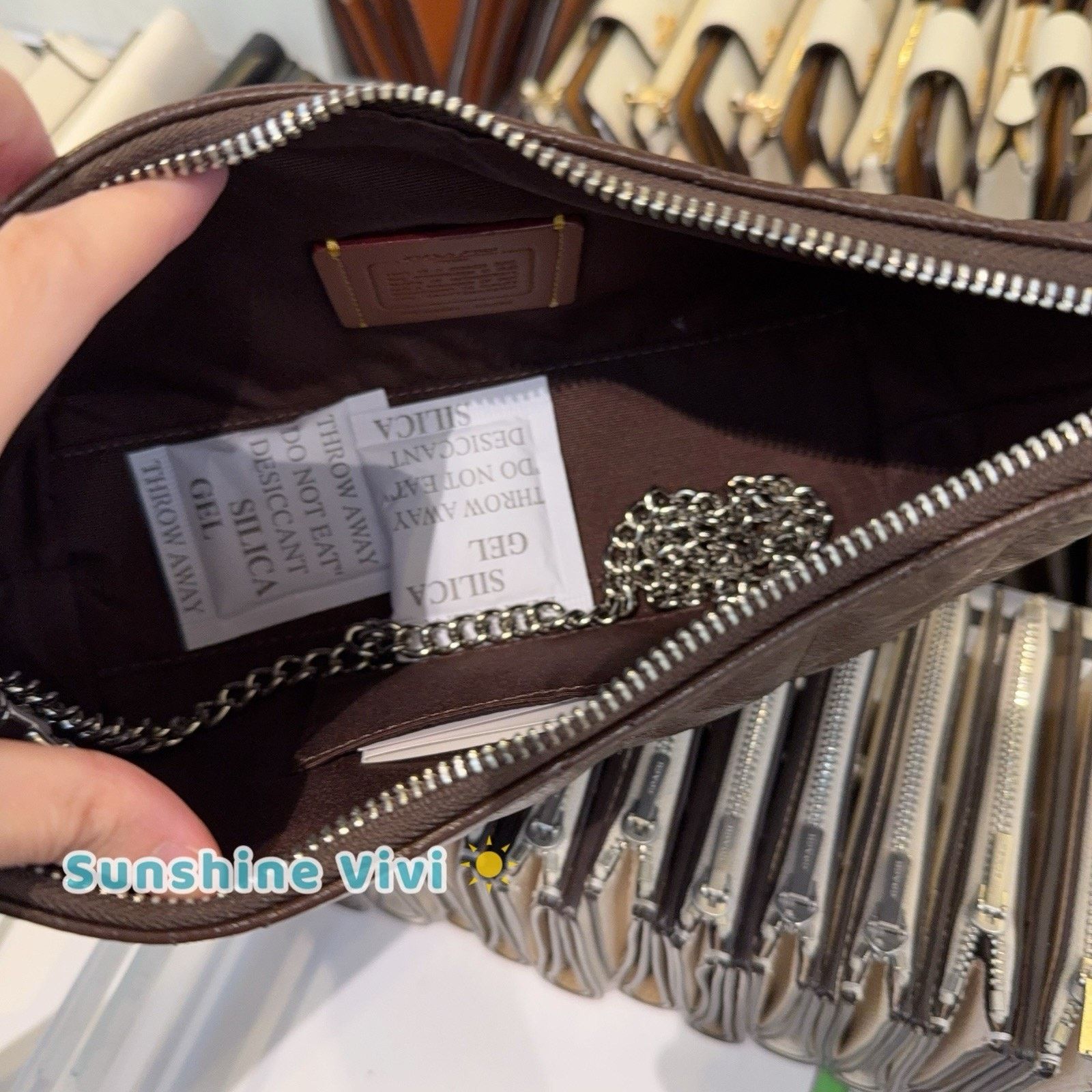 Coach NWT Coach Caitlin Shoulder Bag Quilting CDZ88 leather Maple Size ONE SIZE - 3 Thumbnail