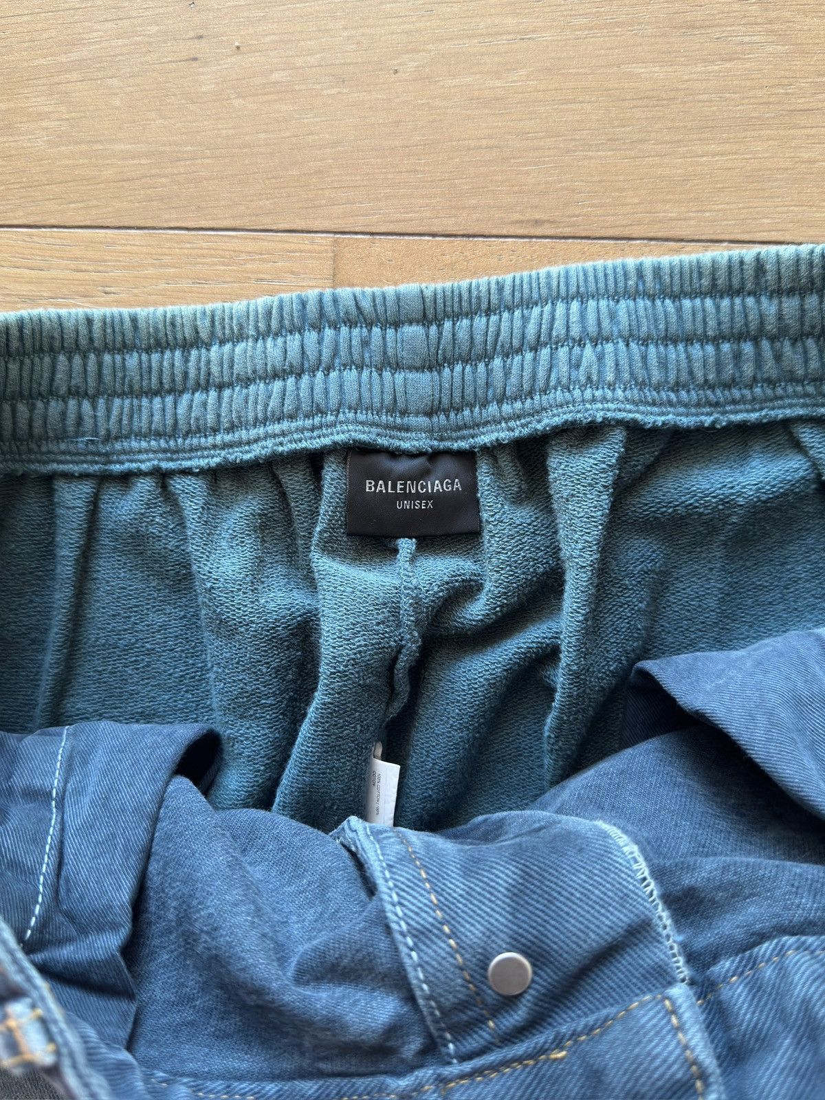 Balenciaga BALENCIAGA HYBRID SWEETPANTS DENIM Size US 33 - 6 Thumbnail