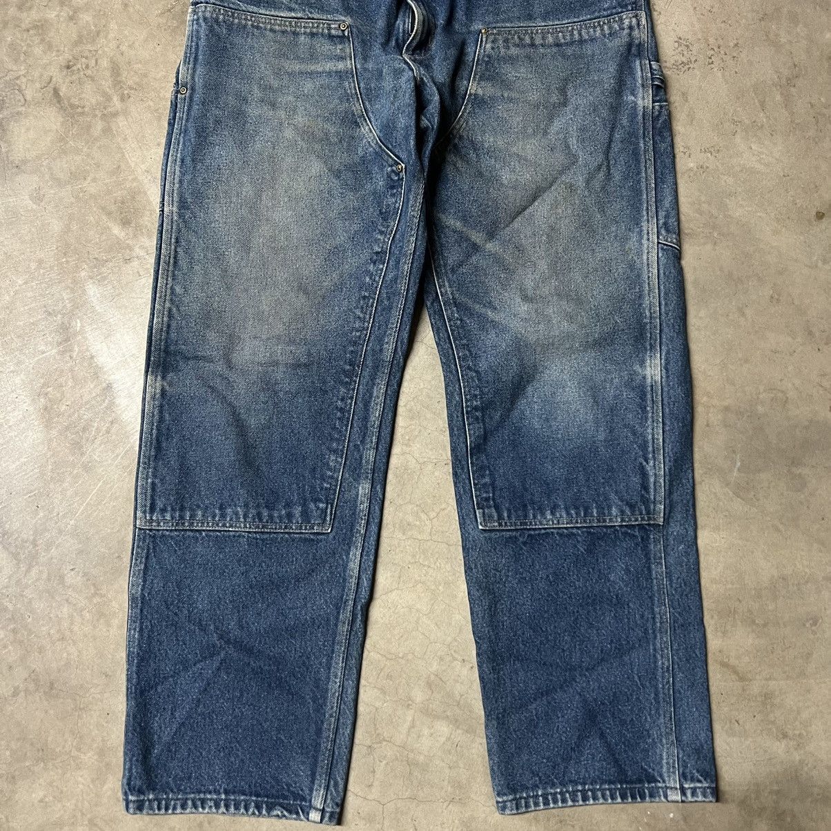 Carhartt × Vintage Vintage 2000’s Carhartt 🇺🇸 Denim Double-Knee Carpenter Pants Size US 38 / EU 54 - 3 Thumbnail