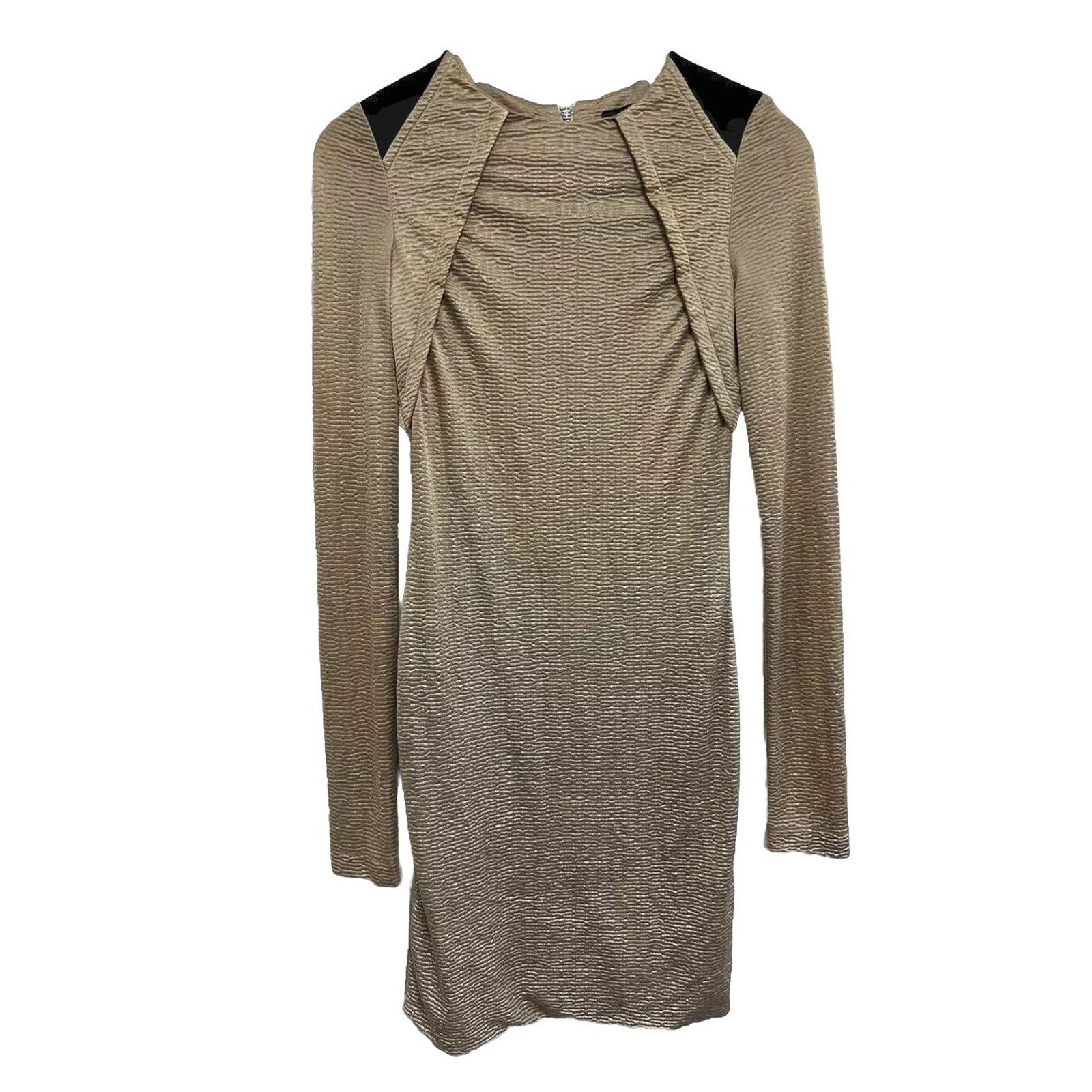 Yigal Azrouel Cut25 by Yigal Women Azrouel golden Sheath Size XS A000147 Size XS / US 0-2 / IT 36-38 - 2 Thumbnail
