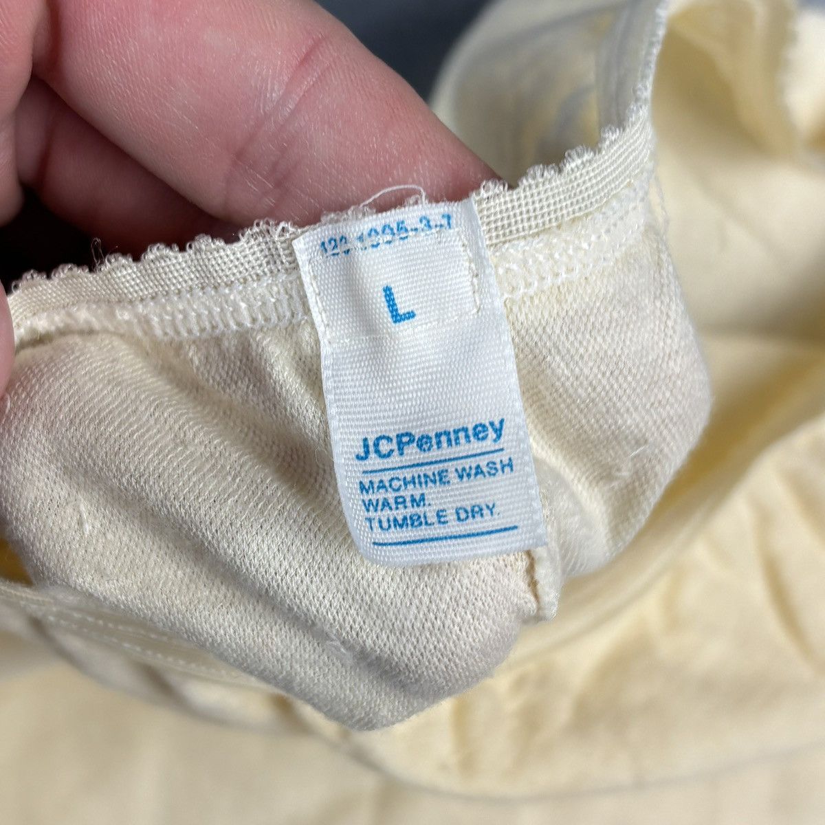 JCPenney × Vintage Lot of 10 1970s Underwear Vintage JC Penney White Cotton 70s Size ONE SIZE - 6 Thumbnail