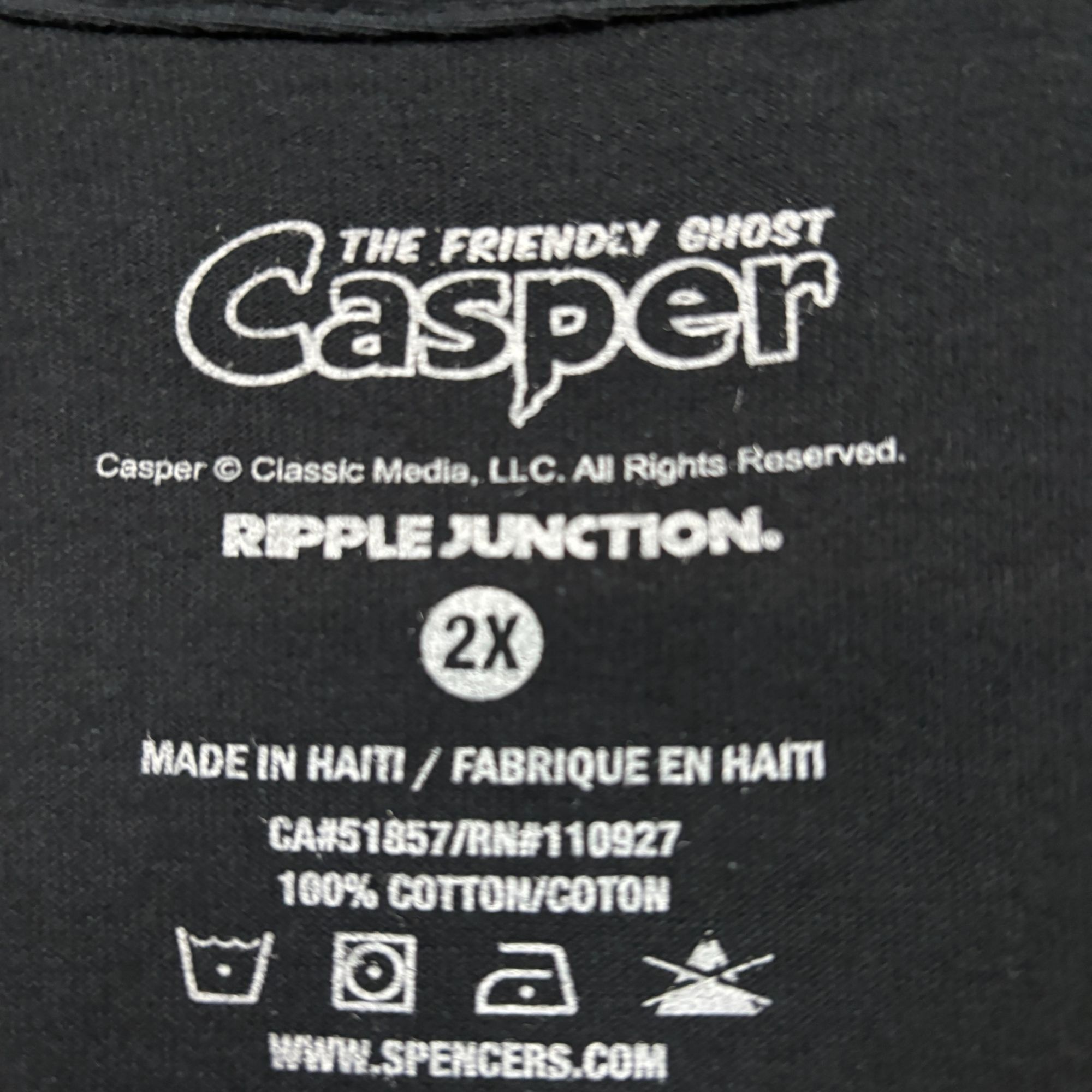 Other Casper The Friendly Ghost Airbrush Cartoon Poster Tee 2X Size US XXL / EU 58 / 5 - 4 Thumbnail