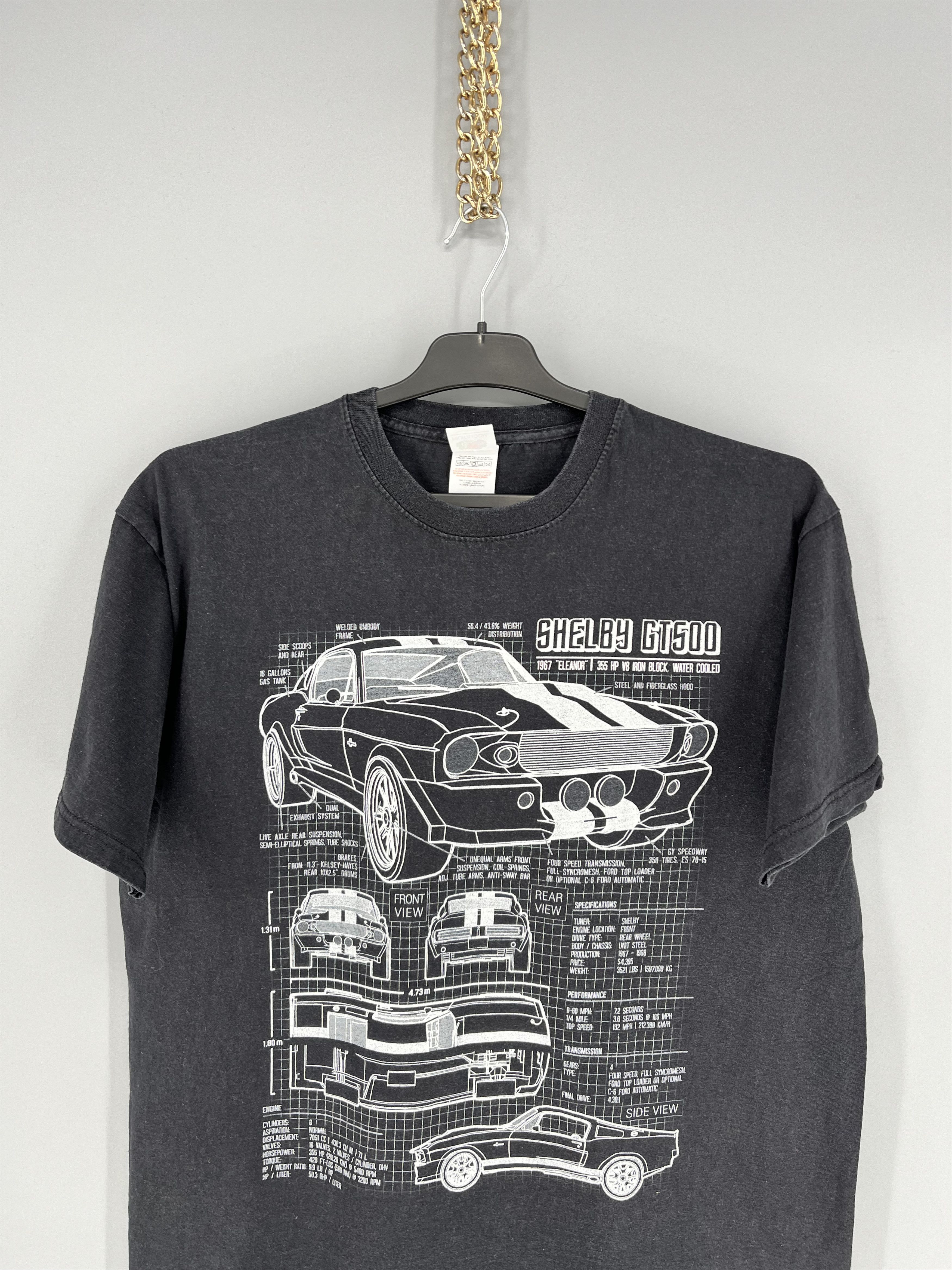 Vintage ➕ =Vintage Y2K Cool Fade Shelby GT500 Muscle Car T-Shirt USA Size US L / EU 52-54 / 3 - 6 Thumbnail