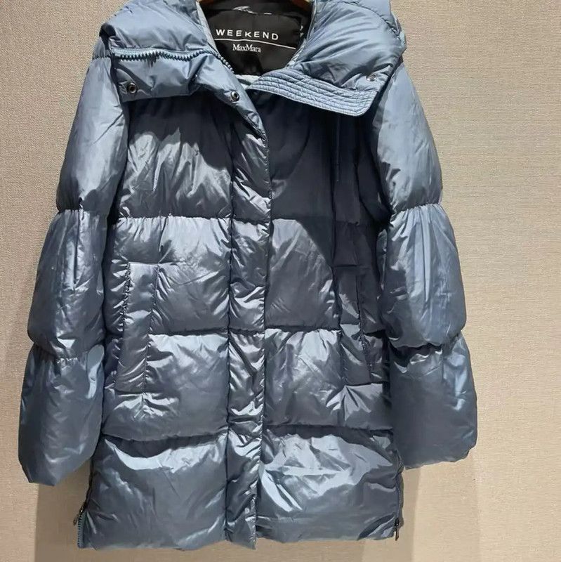 Max Mara MaxMara Blue Women's Down Jacket 0089 Size S / US 4 / IT 40 - 1 Thumbnail