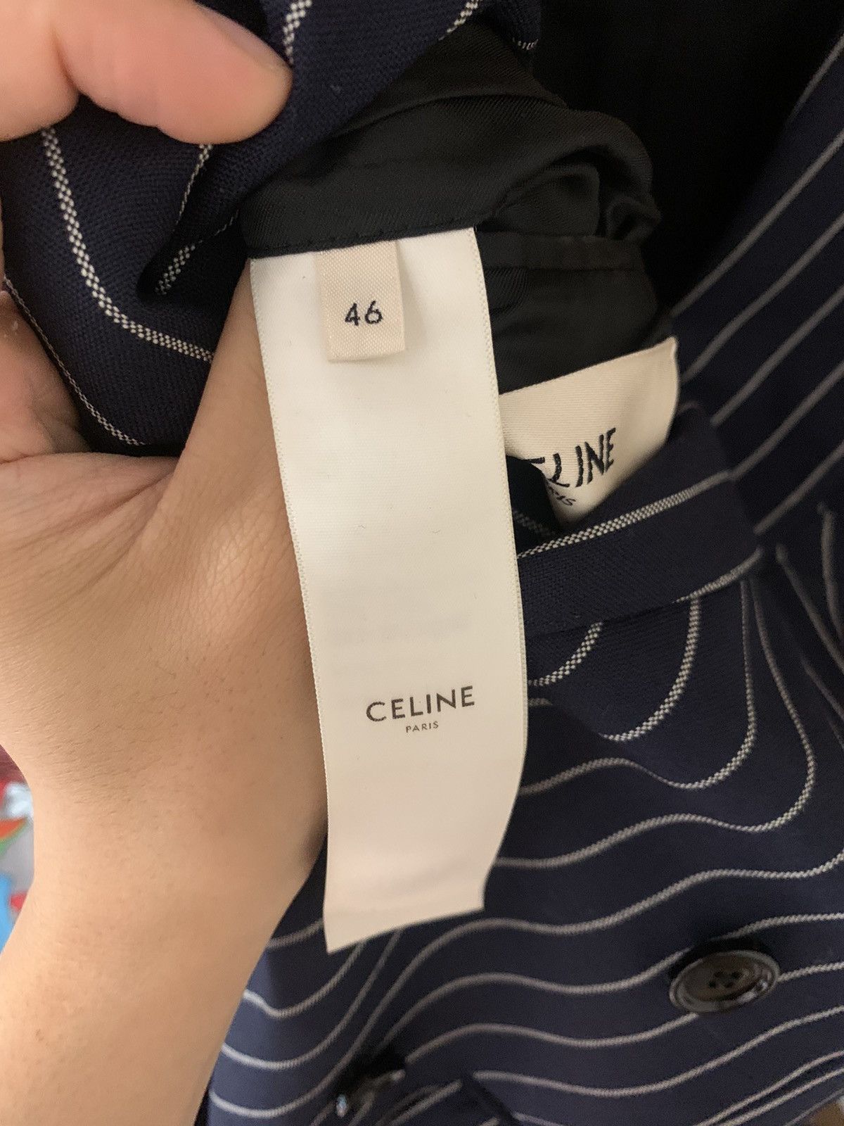 Celine Celine 2019SS Navy Tennis Stripe Blazer Size US S / EU 44-46 / 1 - 4 Thumbnail
